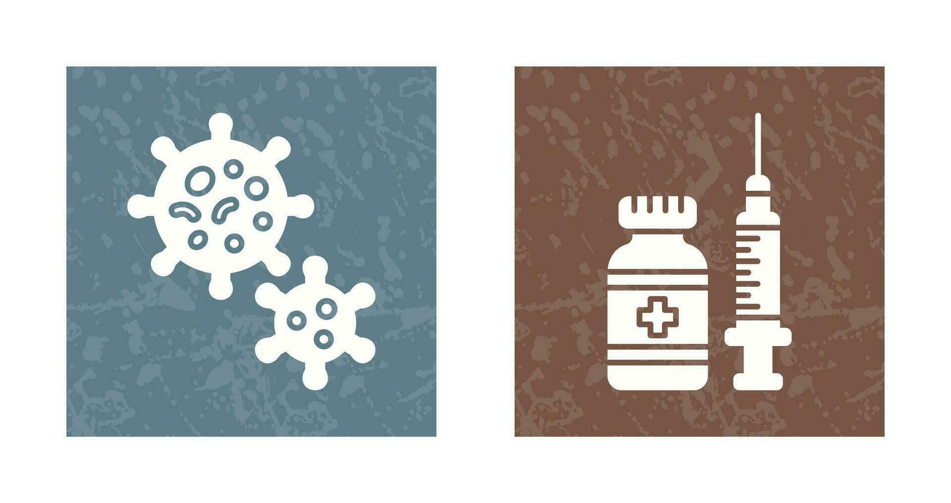 Virus and Vaccine Icon vector