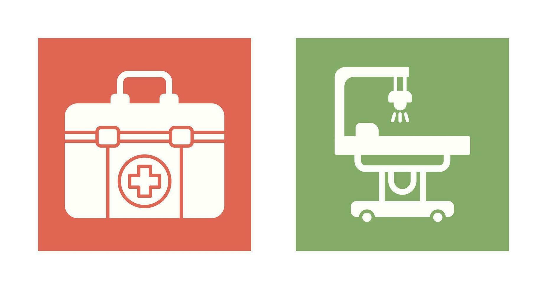 First Aid Kit and operating Room Icon vector