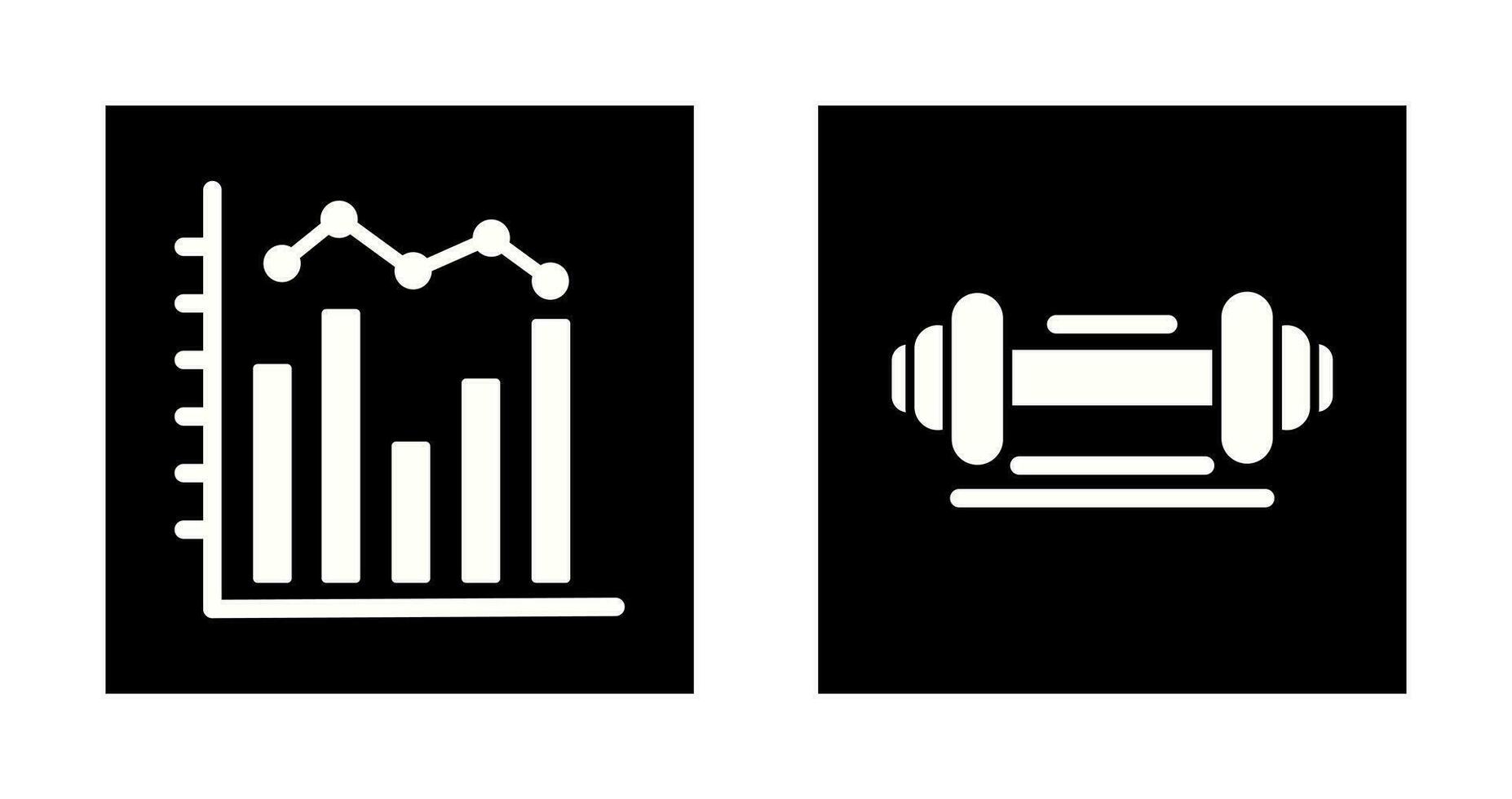 Histogram and Weight Icon vector
