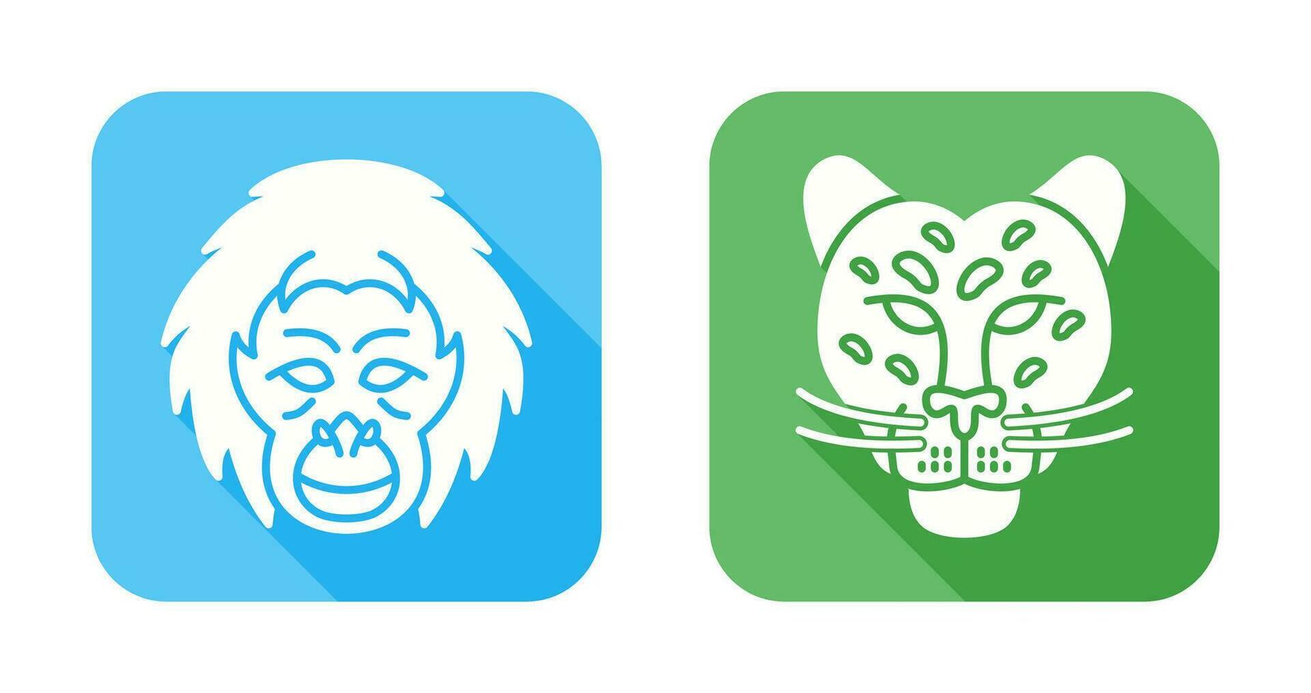 Orangutan and dangerous Icon vector