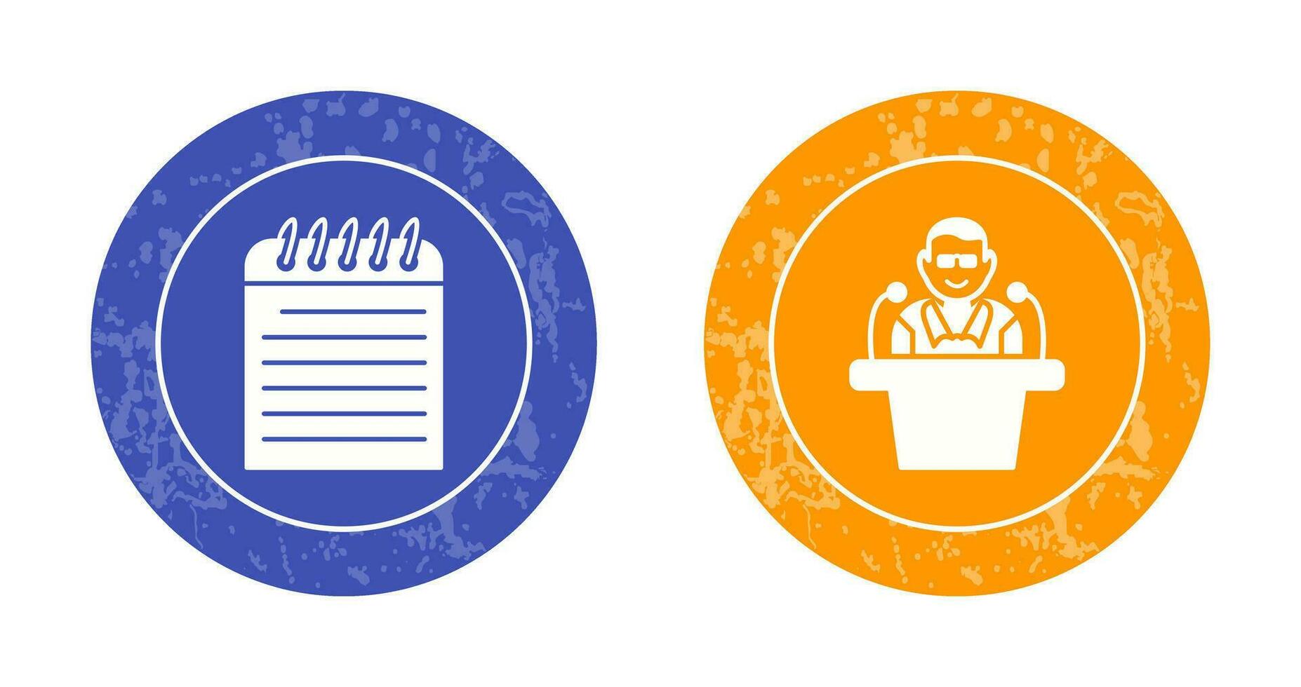 Note and Lecture Icon vector