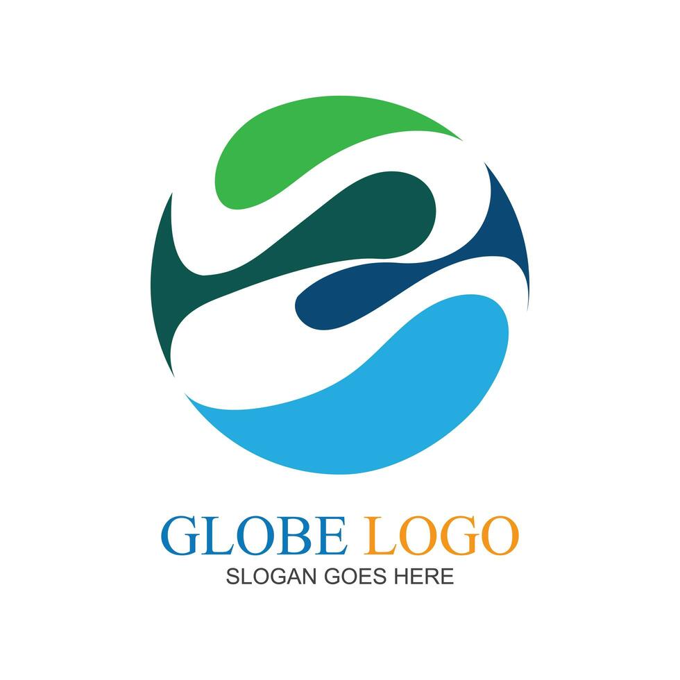 Creative Globe Logo and Icon illustration design template photo