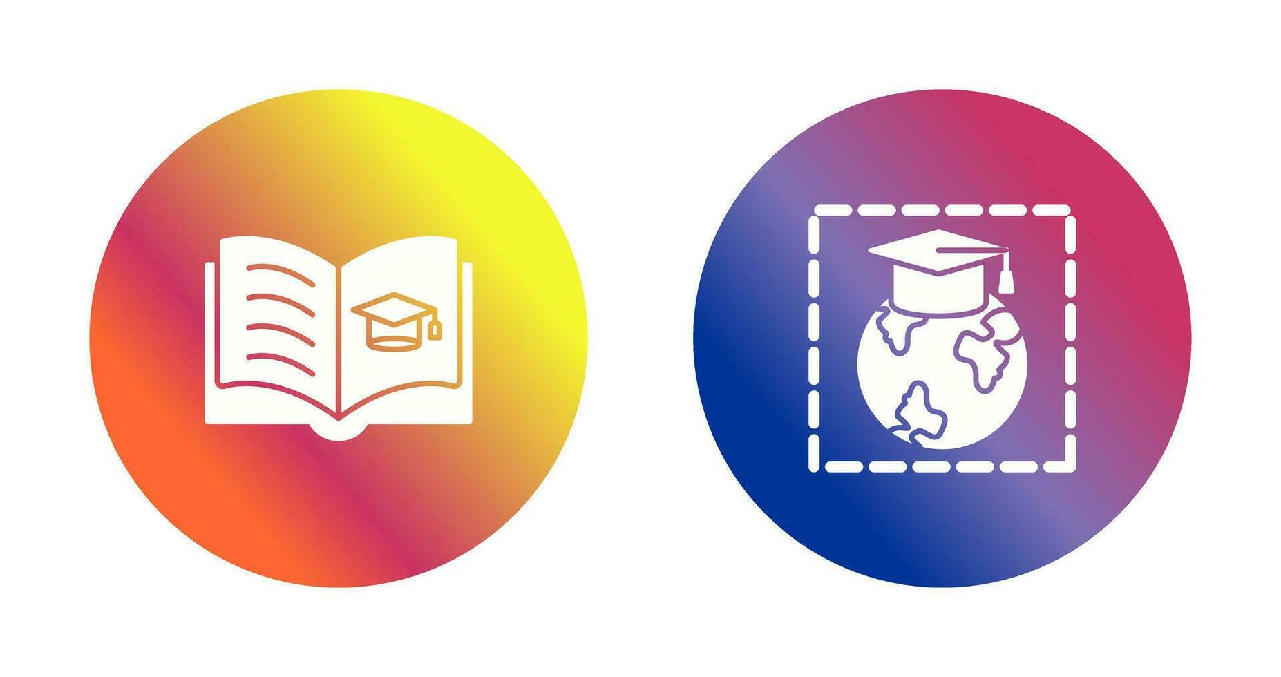 Open Book and Earth Icon vector