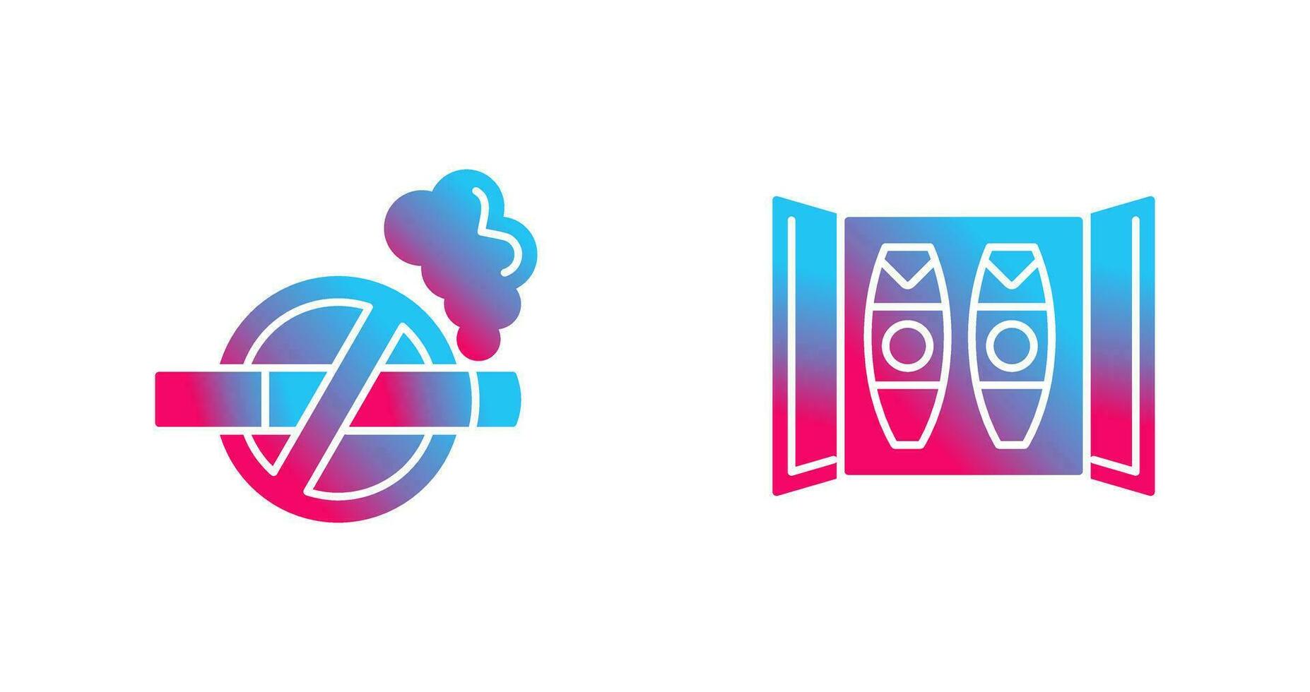 Cigar Box and No Tobacco Icon vector