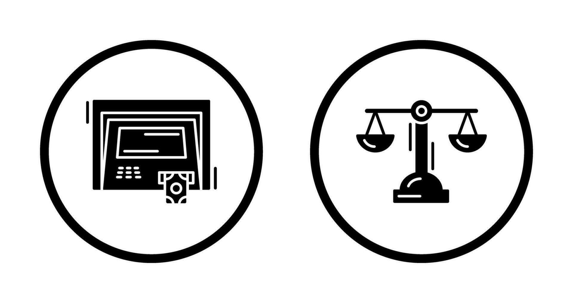 ATM and Balance Icon vector