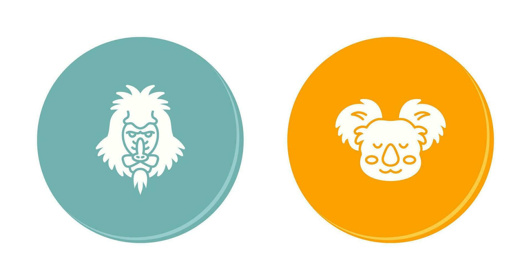 Mandrill and Koala Icon vector