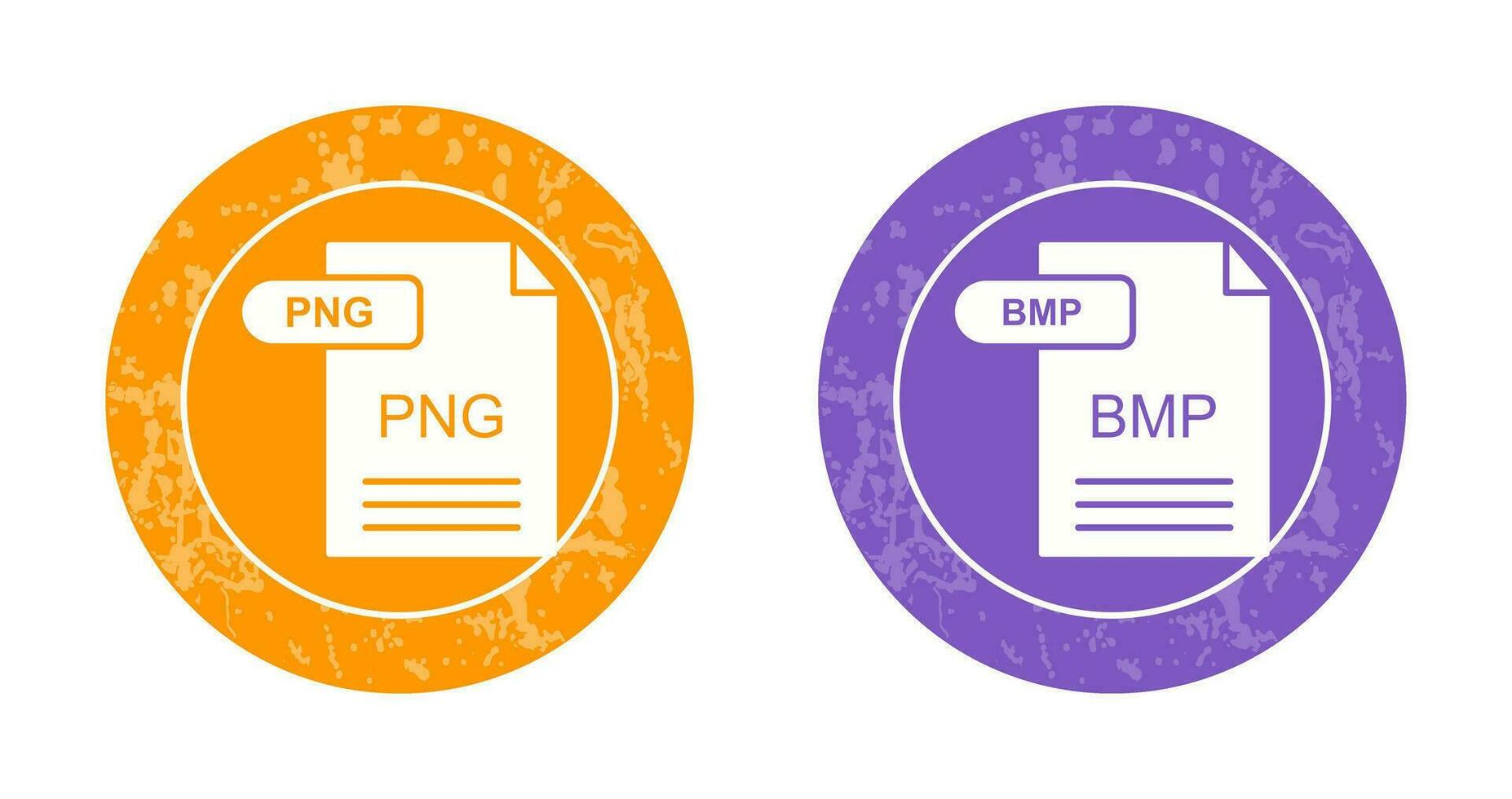 PNG and BMP Icon vector