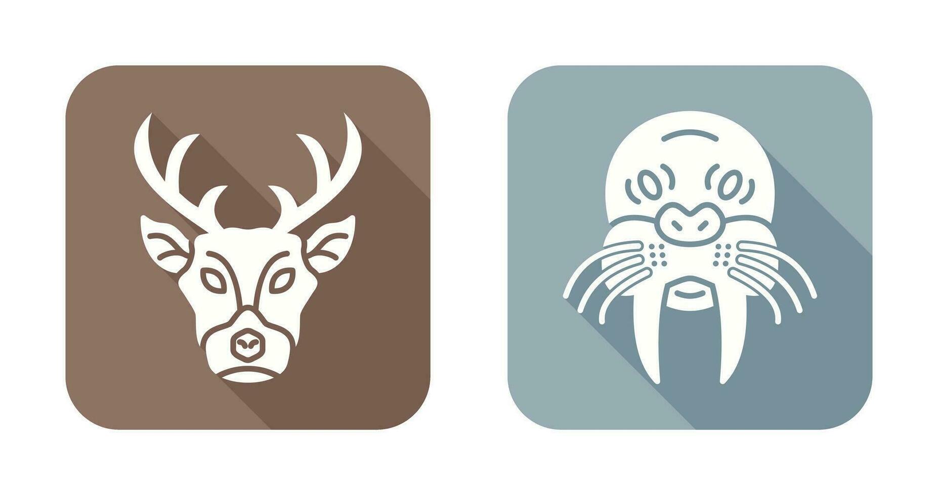 Deer and animal Icon vector