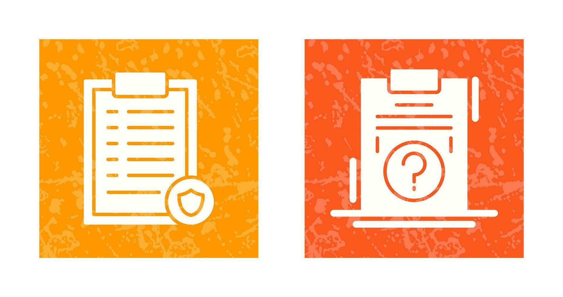 List Protection and Question Icon vector