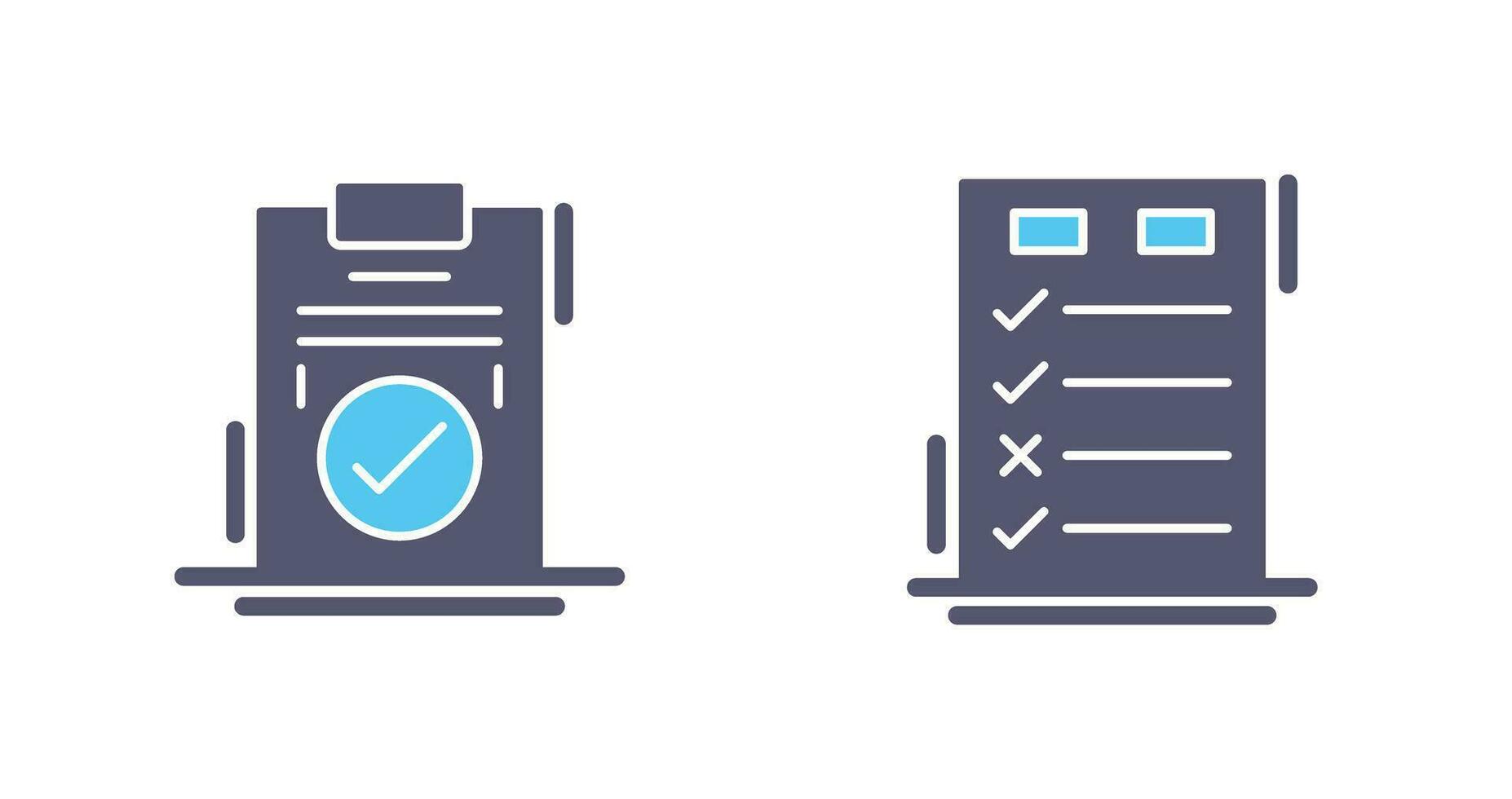 Today to Done Check List and Checkmark Icon vector