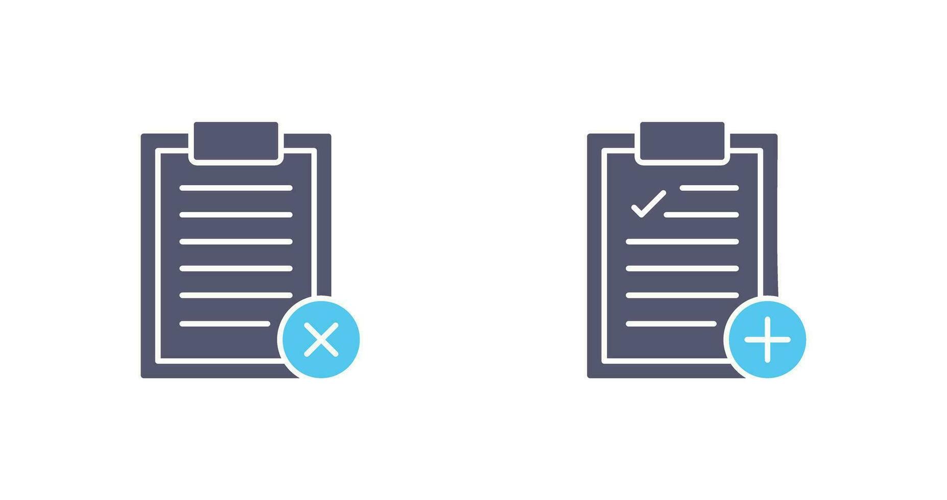 Rejected and Add Icon vector