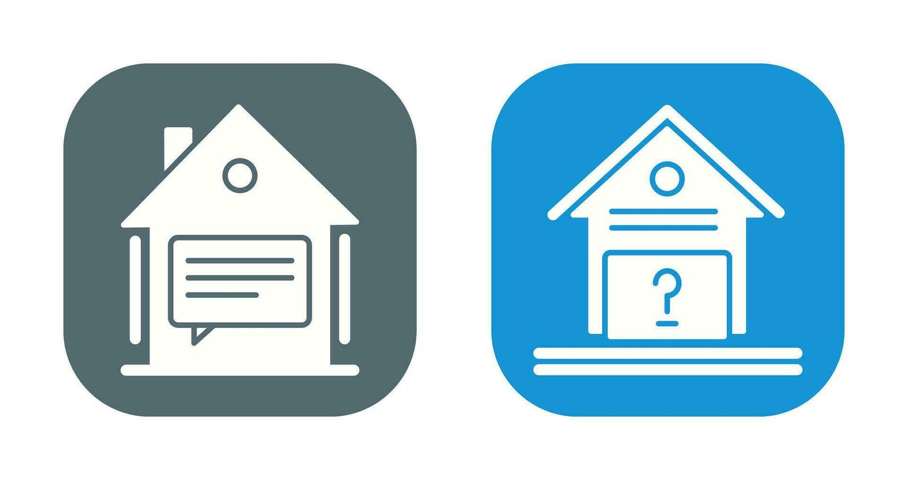 Message and Unknown Icon vector