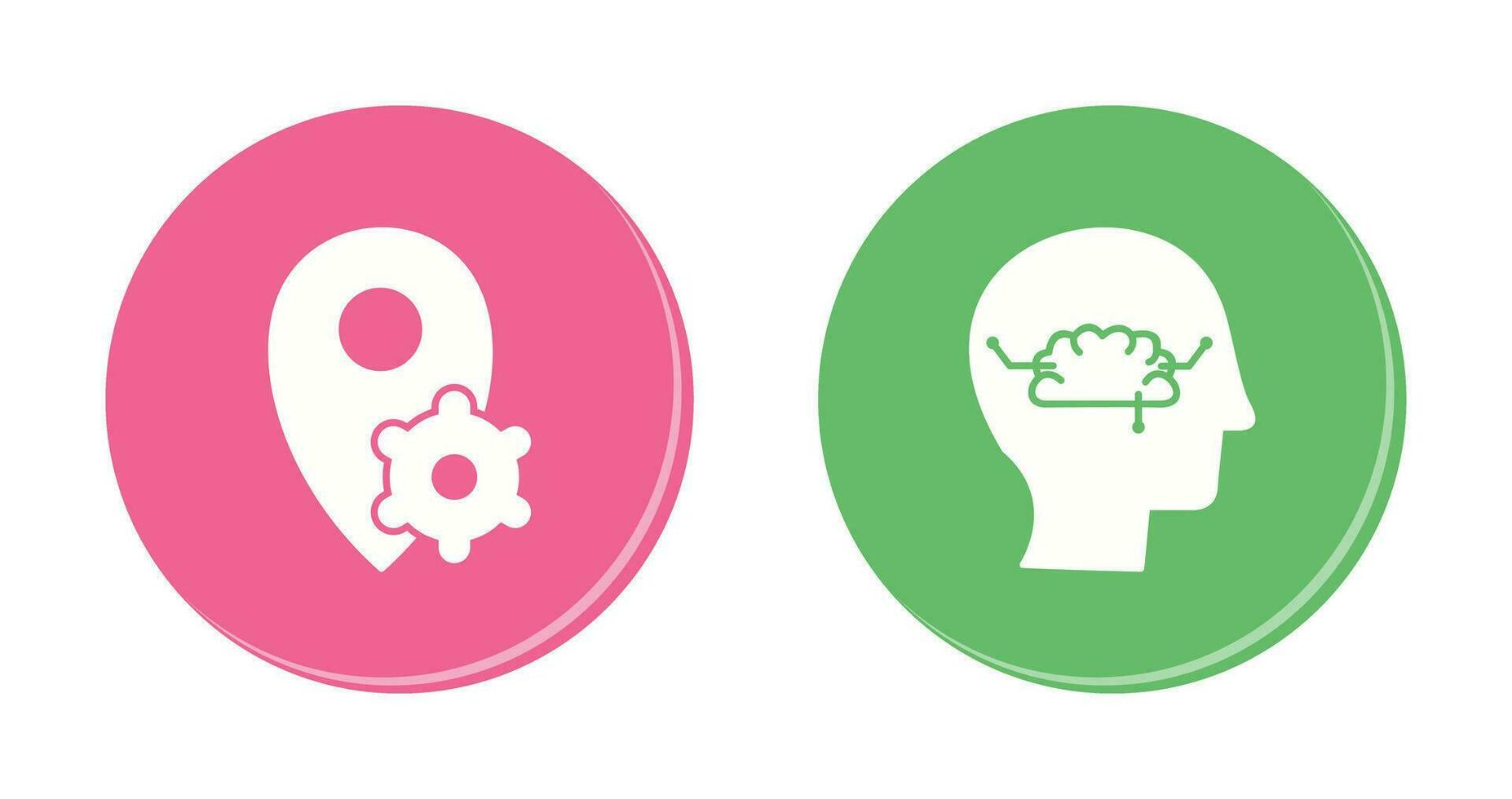 thinking and knowledge  Icon vector