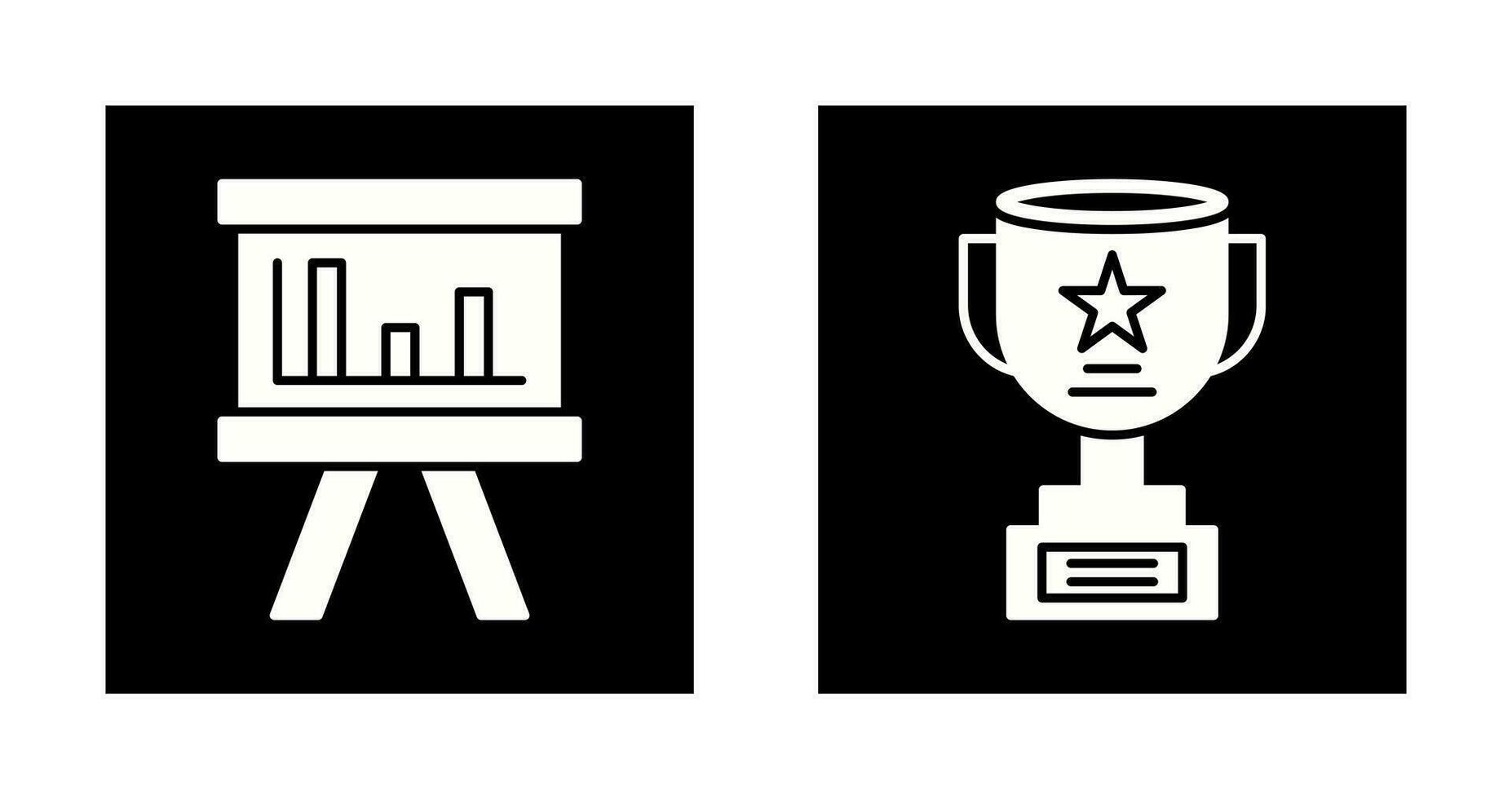 Board and Trophy Icon vector