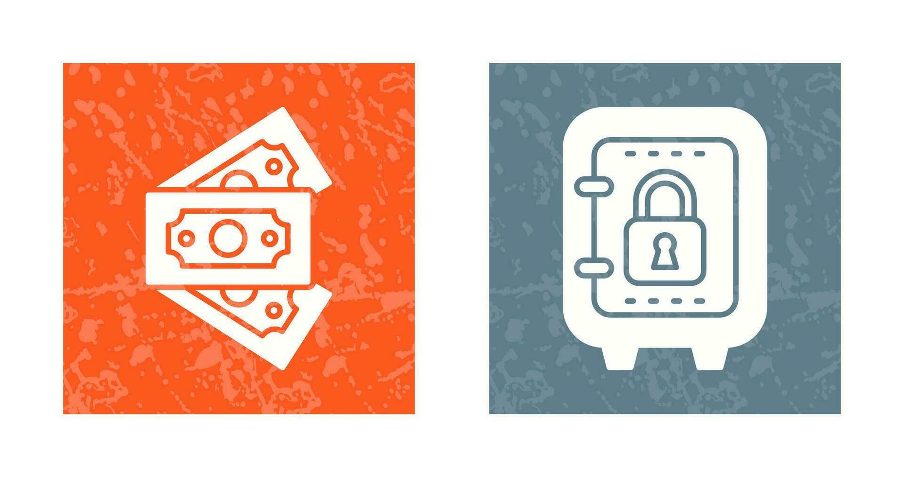 Money and Safe Box Icon vector