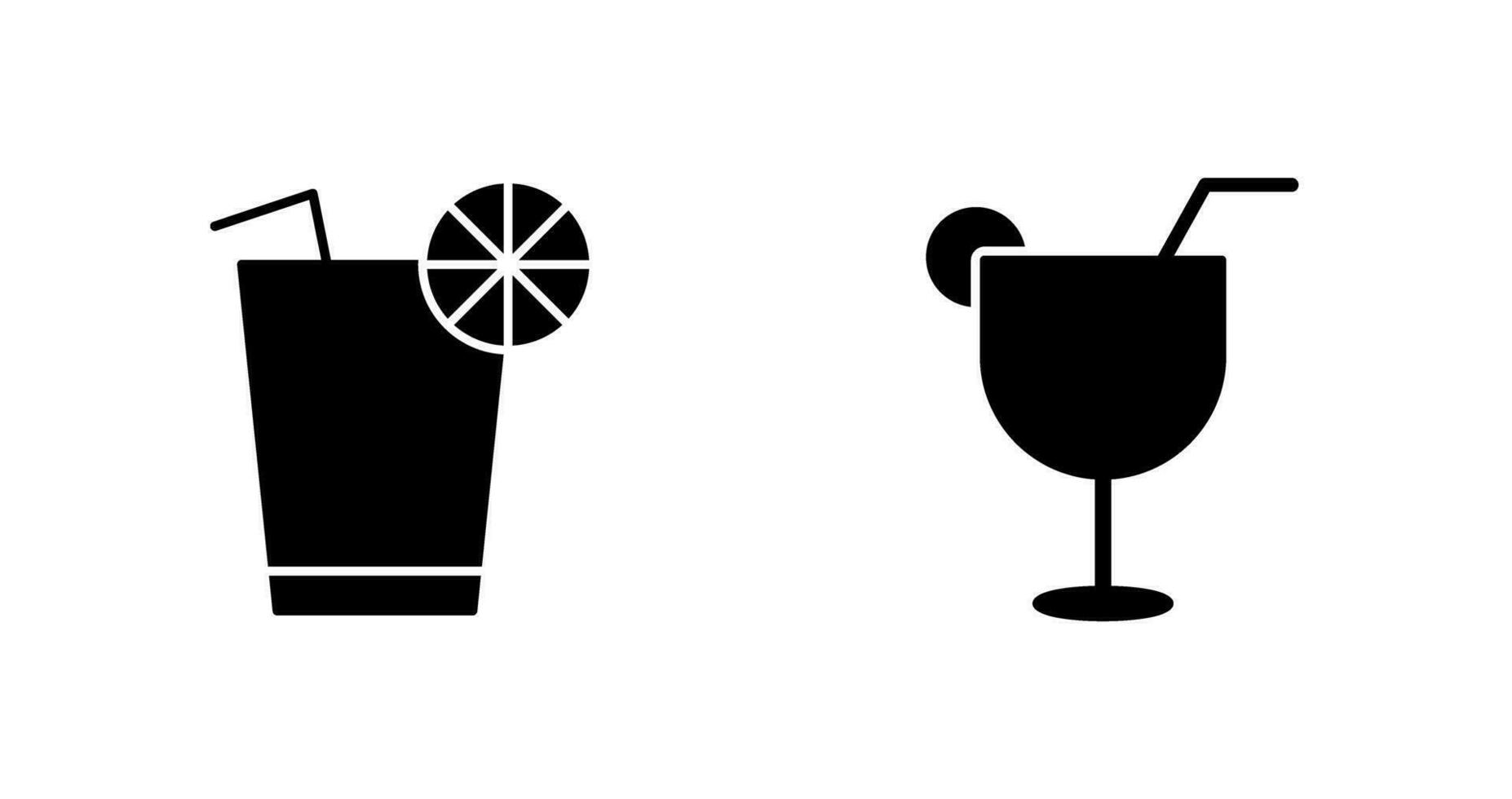 lemon juice and drinks Icon vector