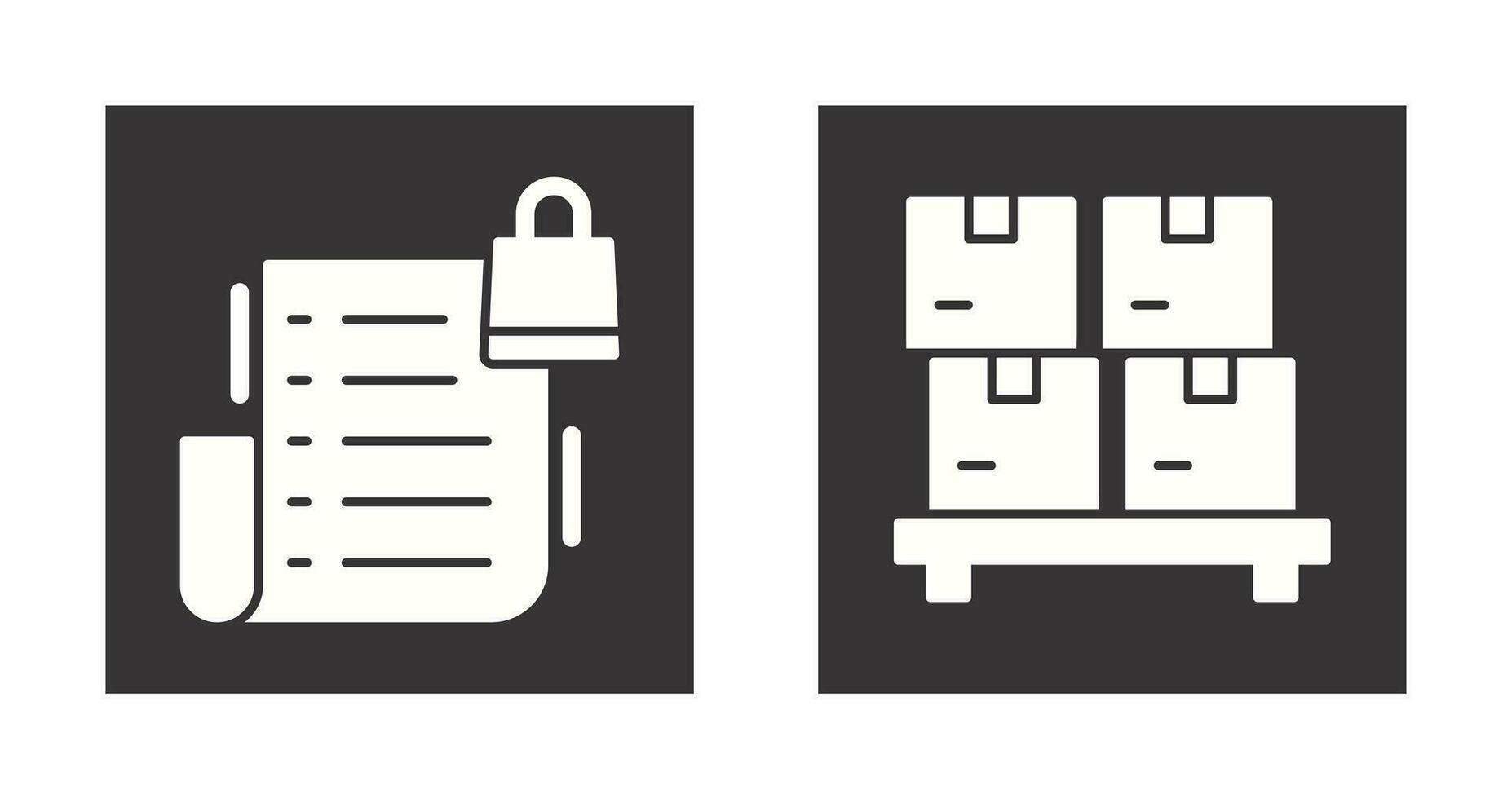 Wishlist and Stock Icon vector