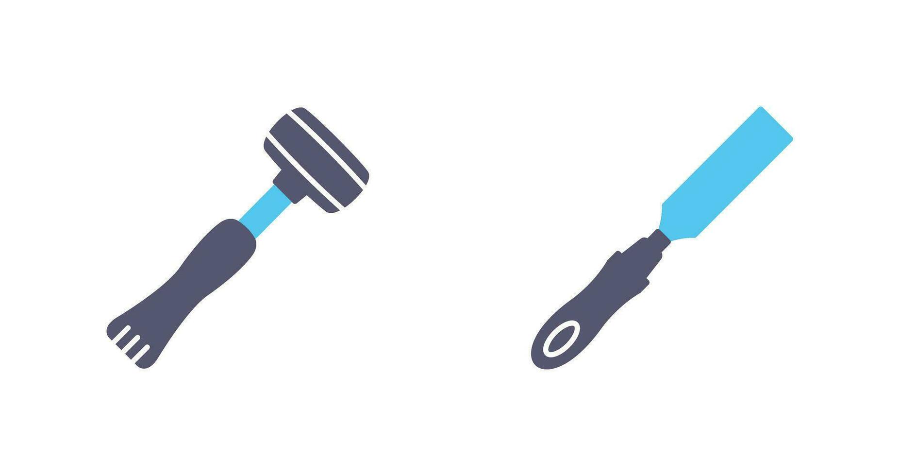 Sledgehmmer and Chisel Icon vector