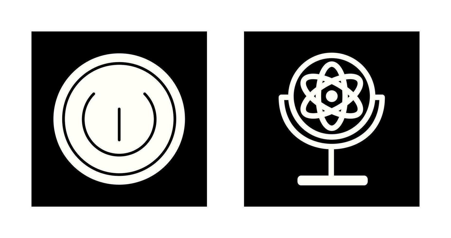 Gyroscope and Power Icon vector