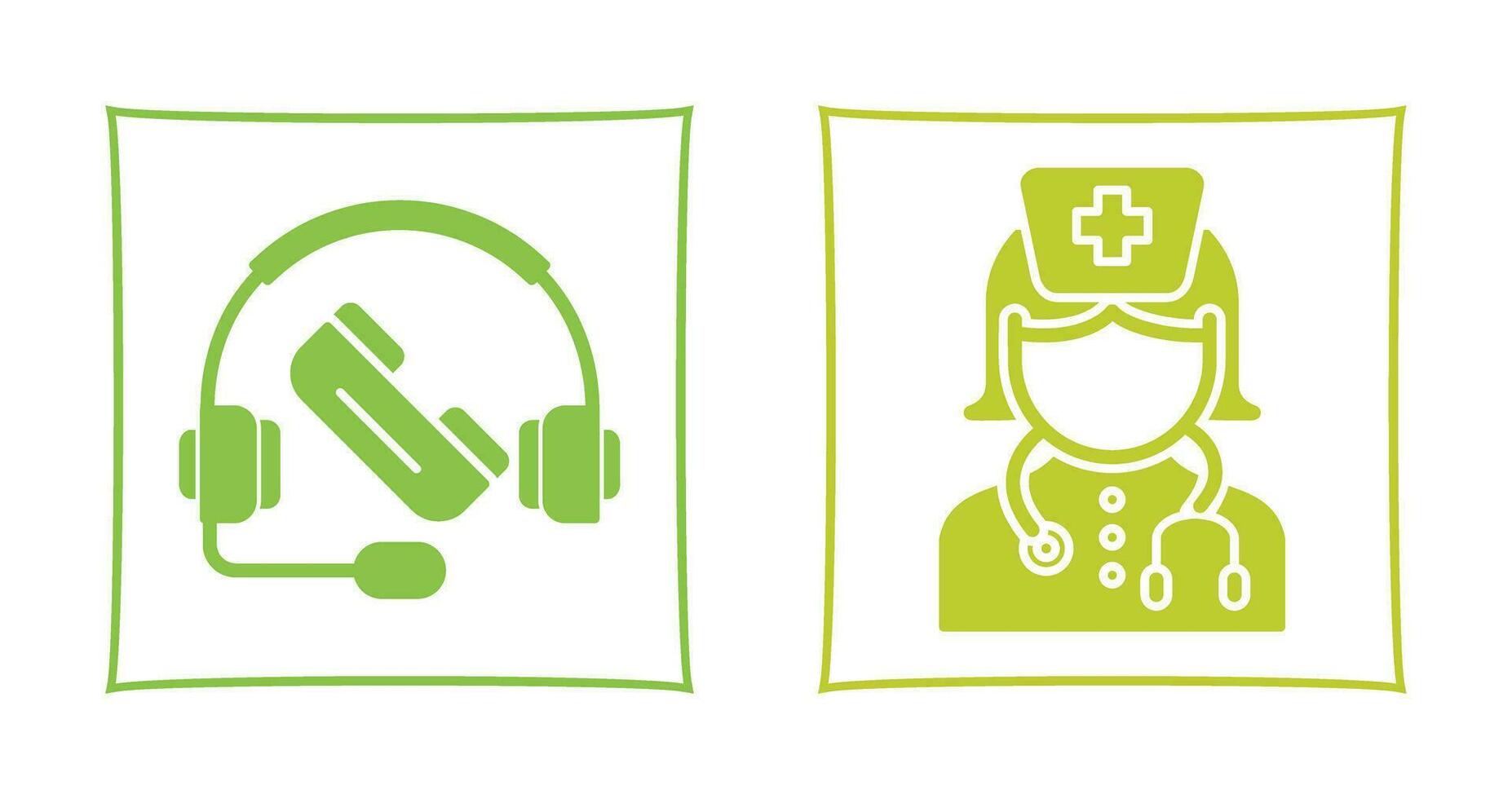 Support and Nurse Icon vector