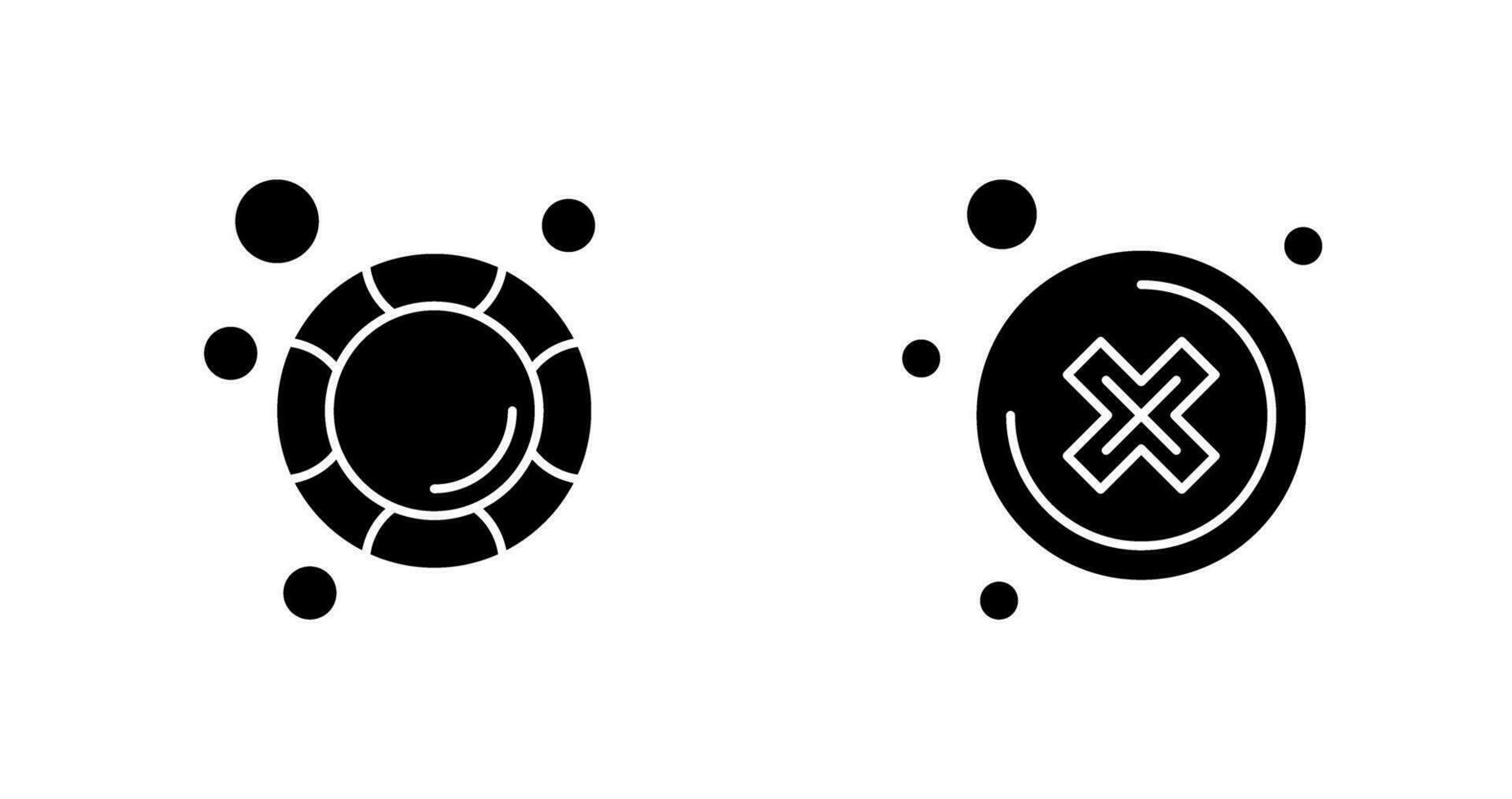 Close and Lifesaver Icon vector