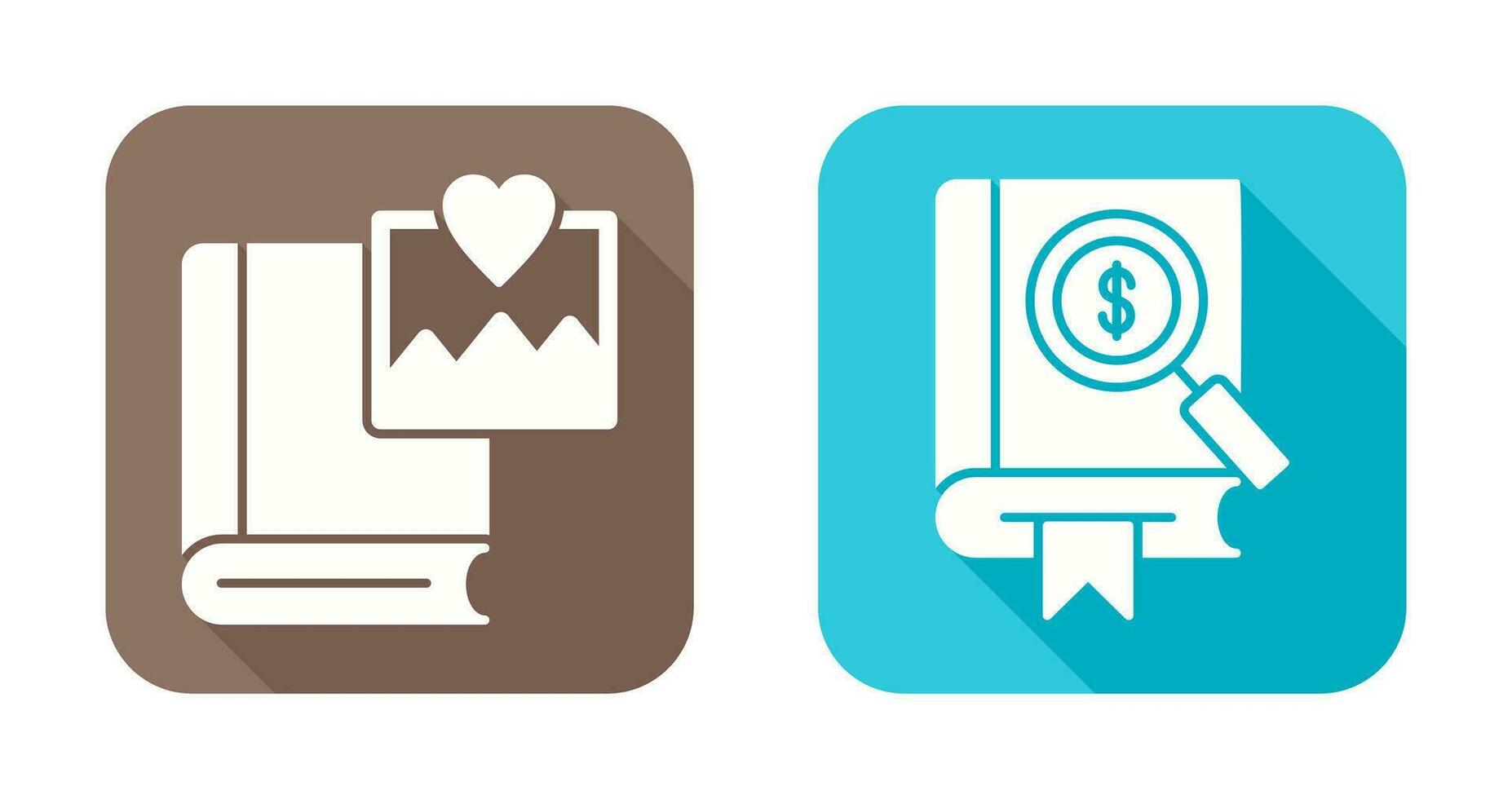 Pictures and Search Icon vector
