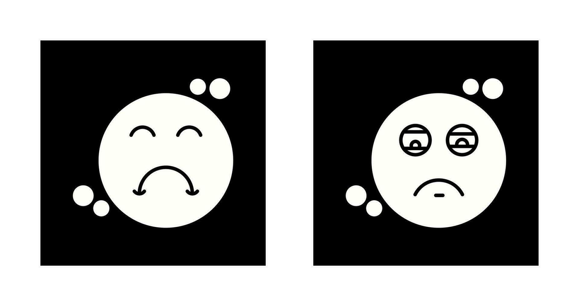 Tired and Upset Icon vector