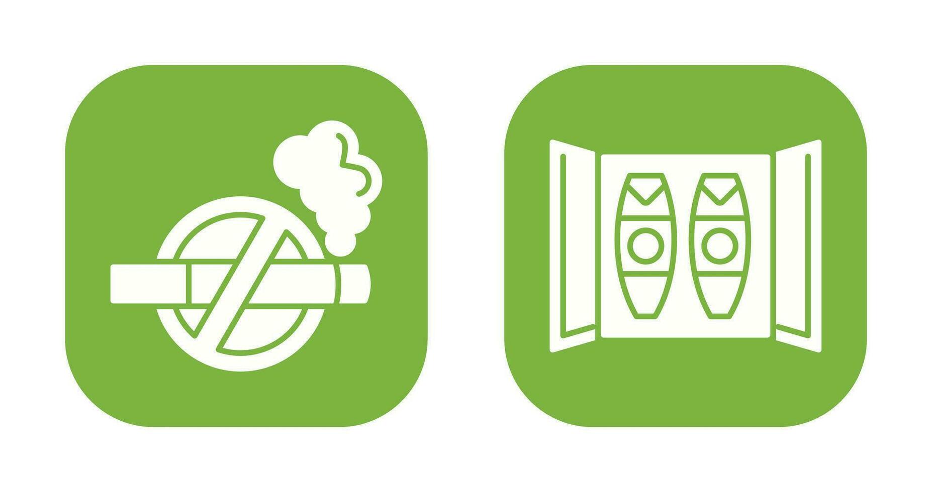 Cigar Box and No Tobacco Icon vector