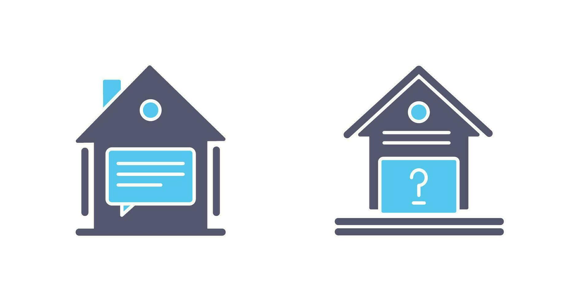 Message and Unknown Icon vector