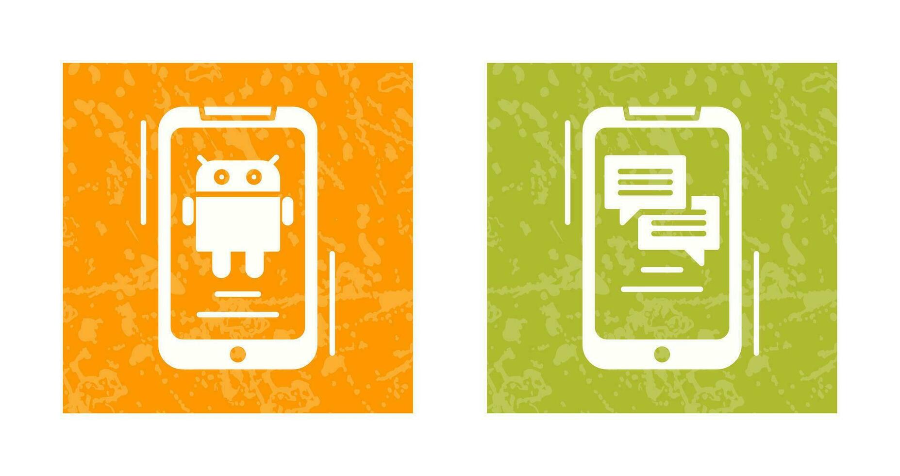 Android and Text Icon vector
