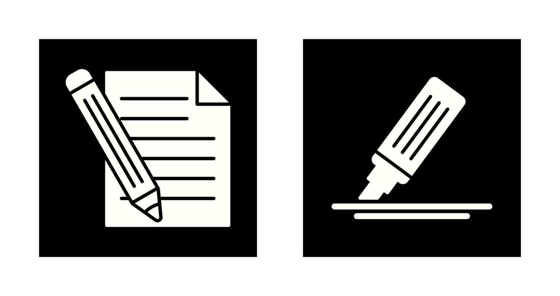 Pencil and MarkerSnack and Money Icon vector