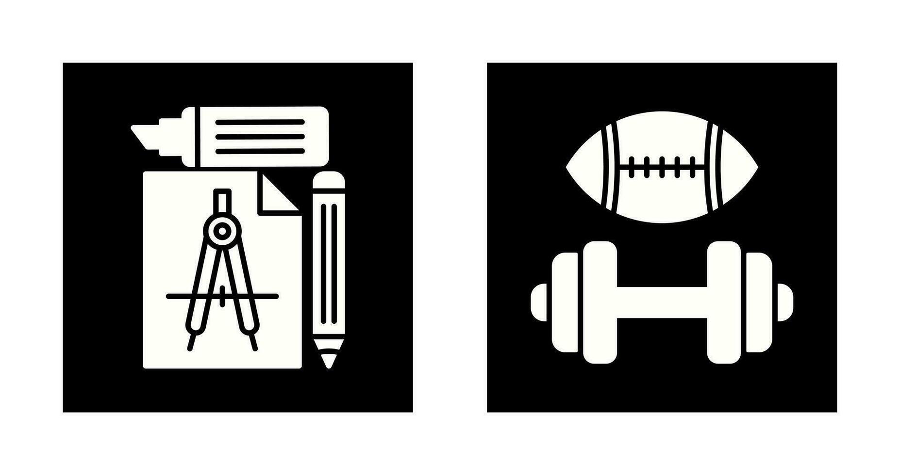 Study Tools and Sport Faculty Icon vector