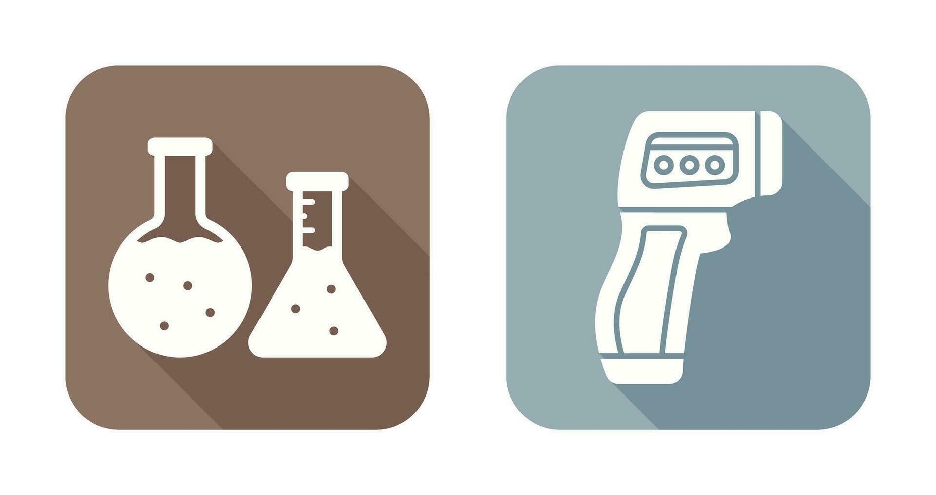 Flask and indicator Icon vector