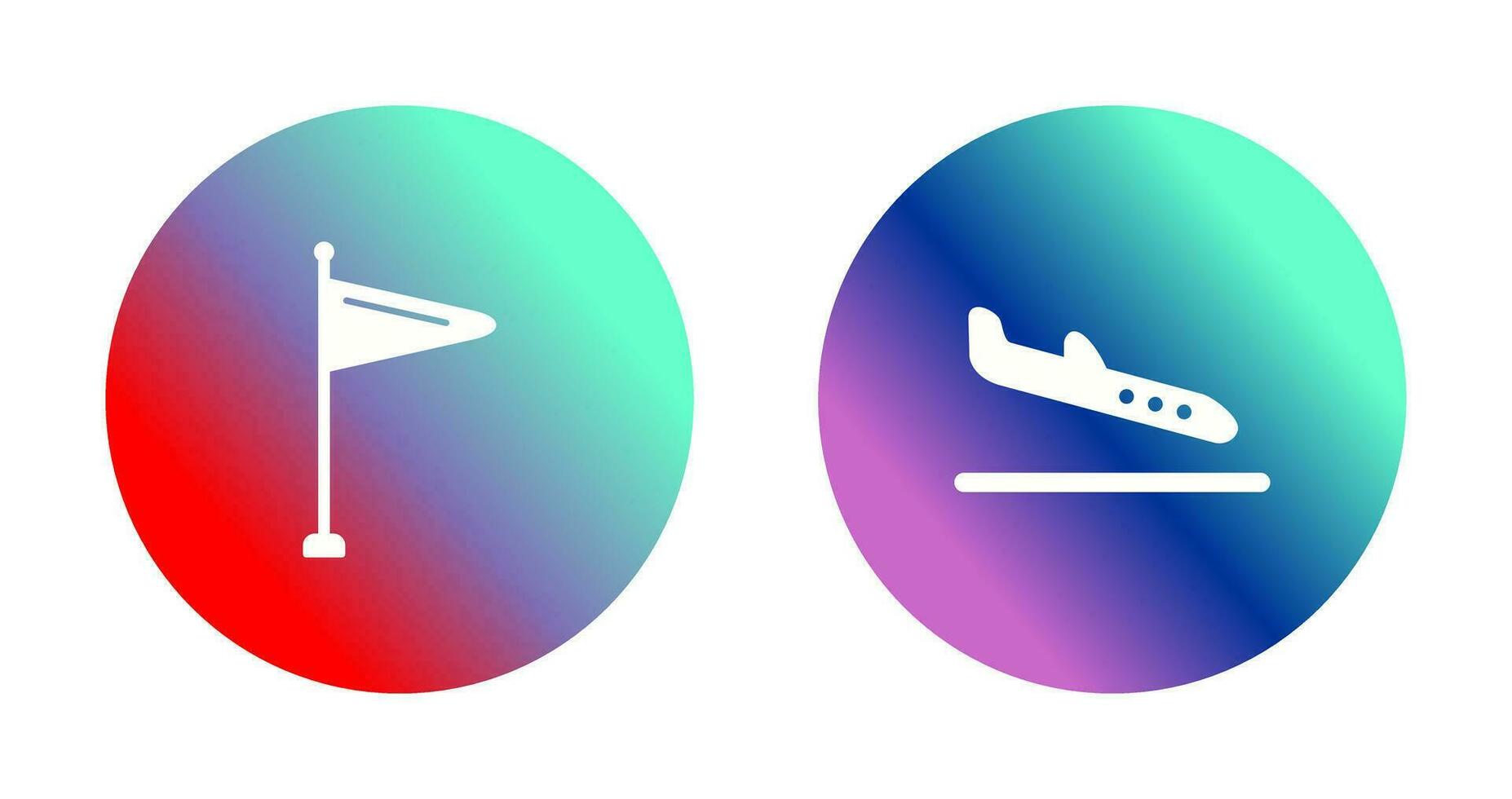 Wind Sign and Arrival Icon vector