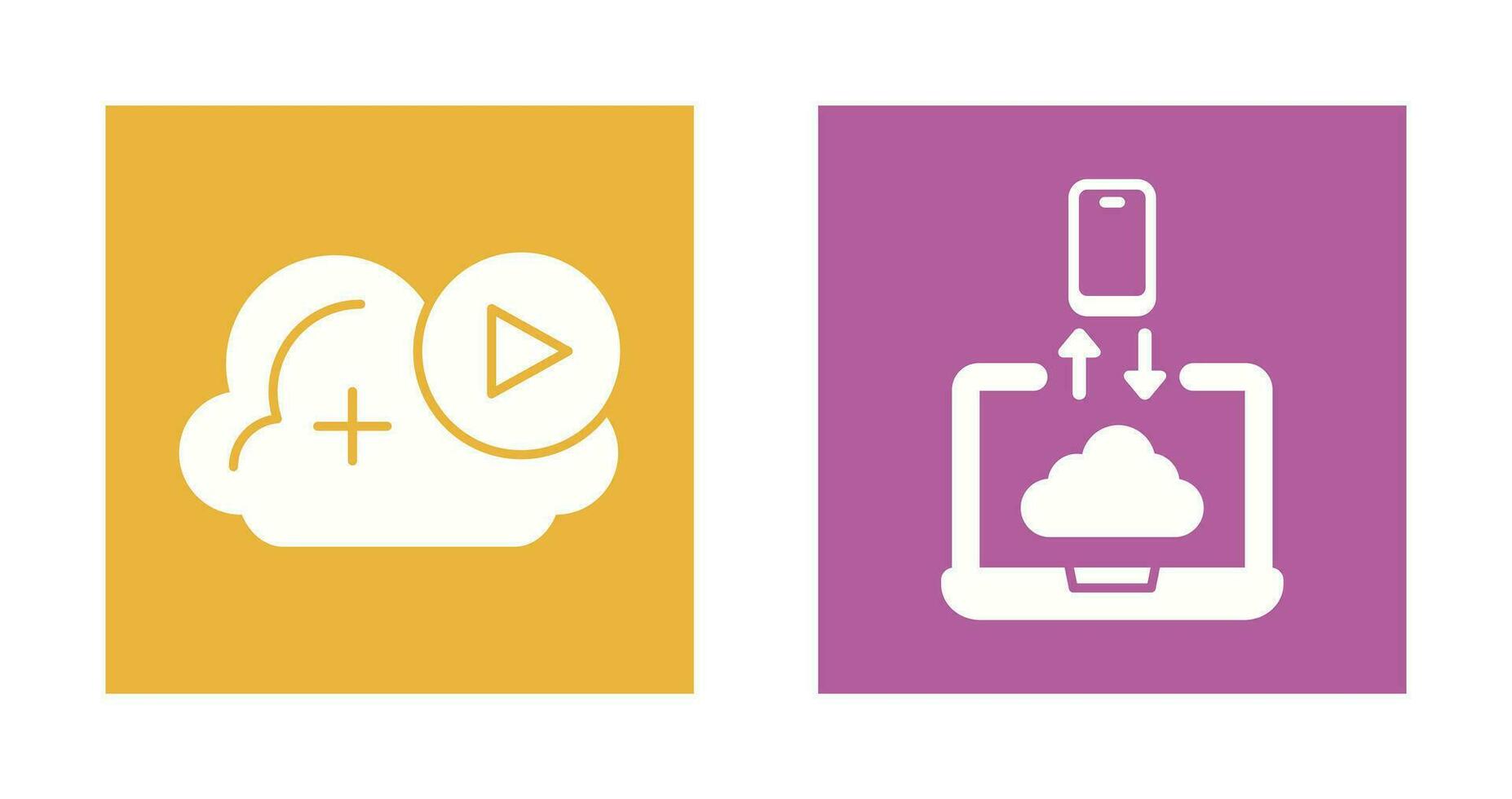 Video and Data Transfer Icon vector