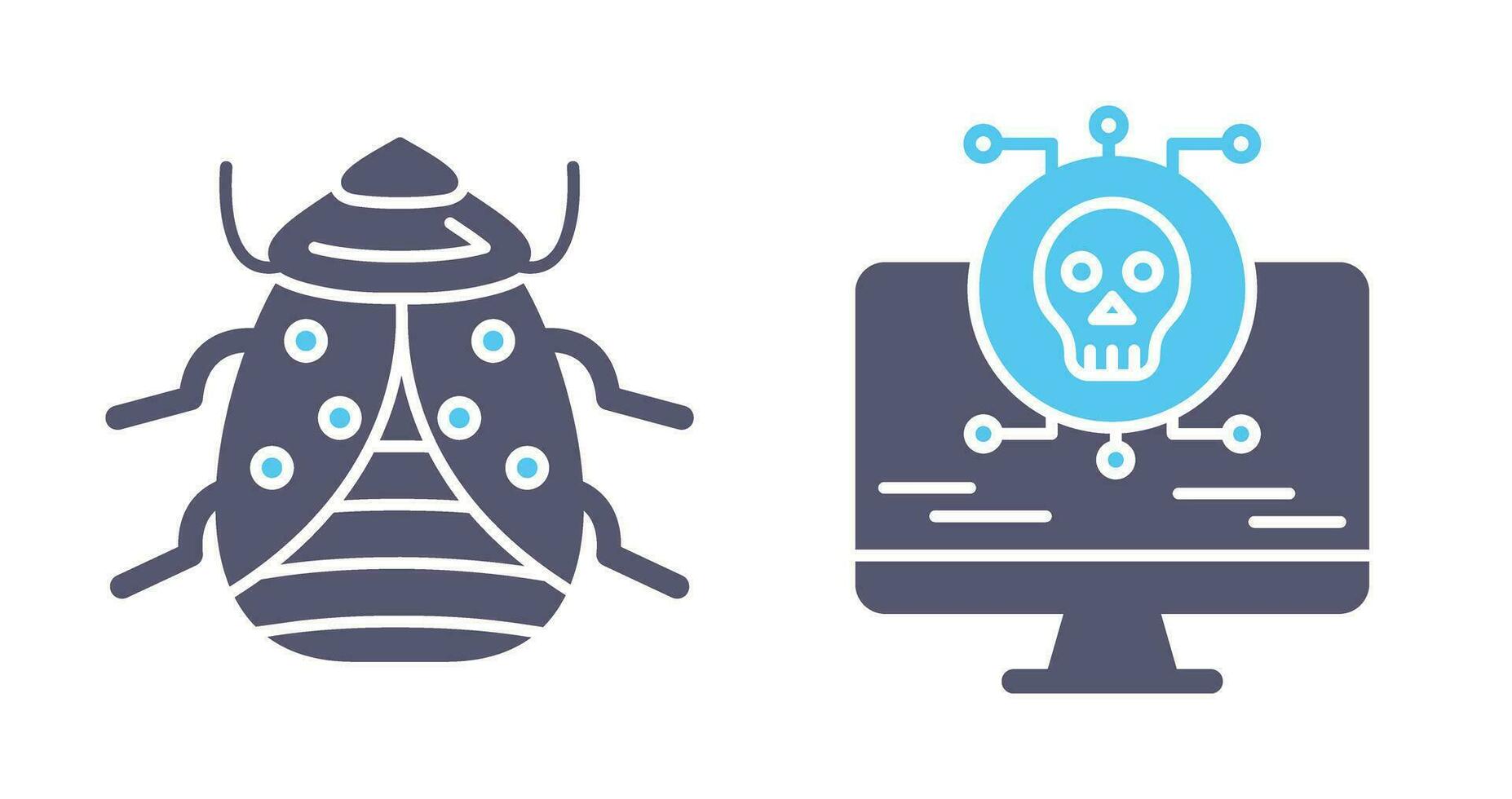 Bug and Virus Icon vector
