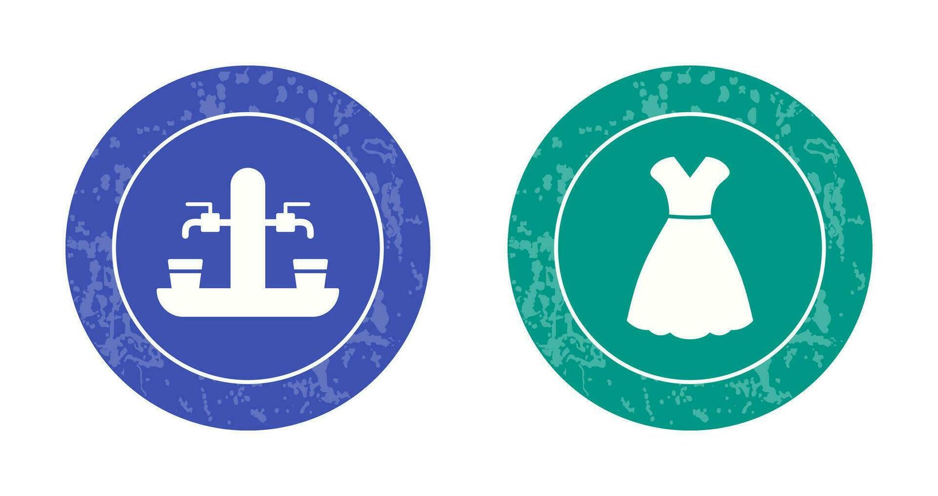 Beer Tap and Woman Dress Icon vector