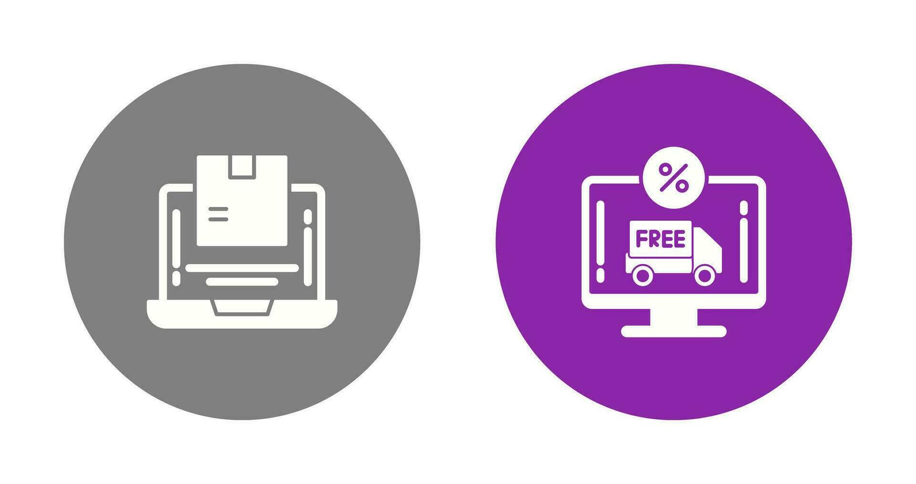 Delivery and Discount Icon vector