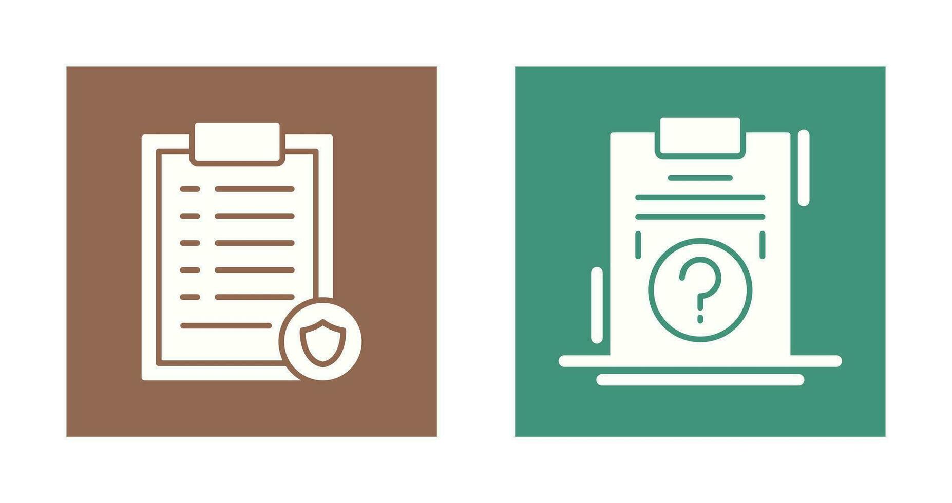 List Protection and Question Icon vector