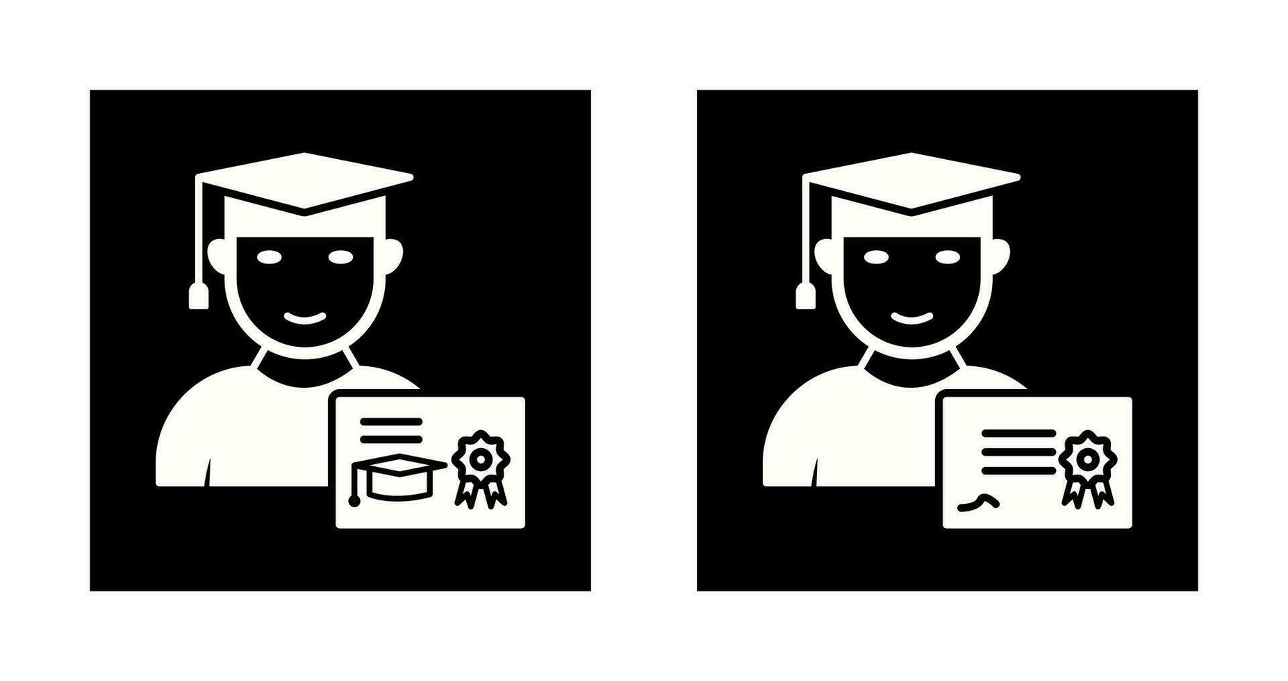 Receiving Dewgree and Receiving Diploma Icon vector