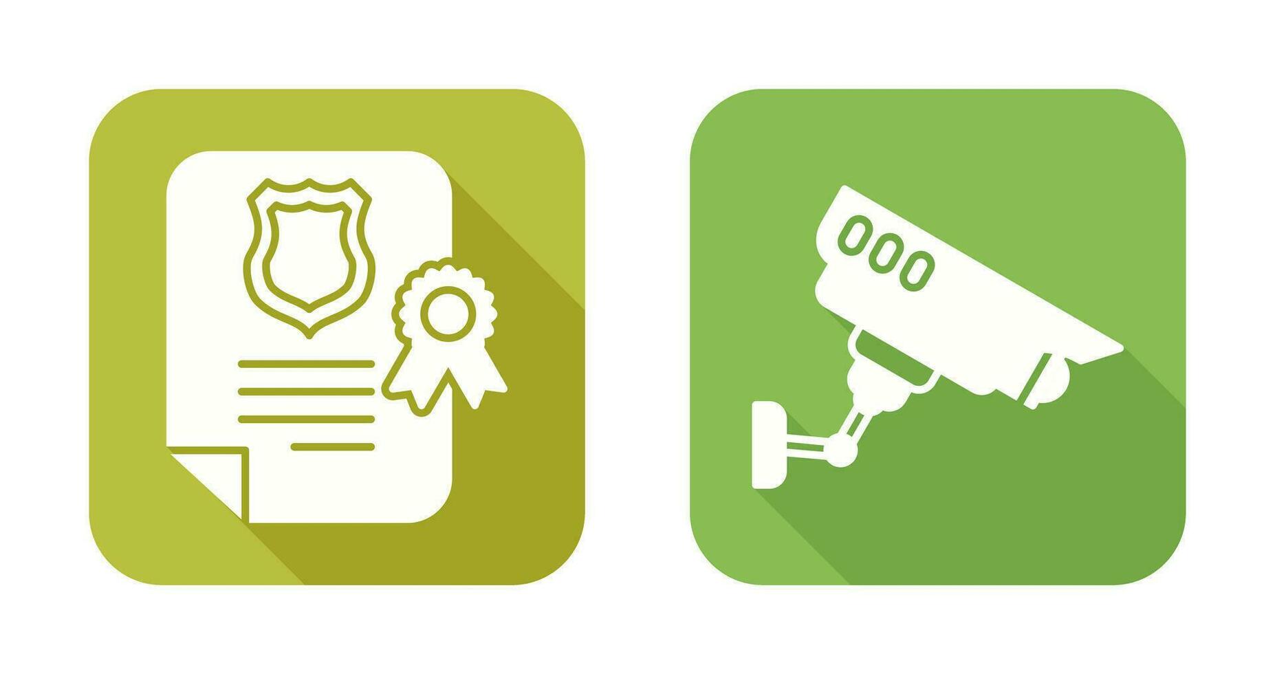 Document and Cctv Icon vector