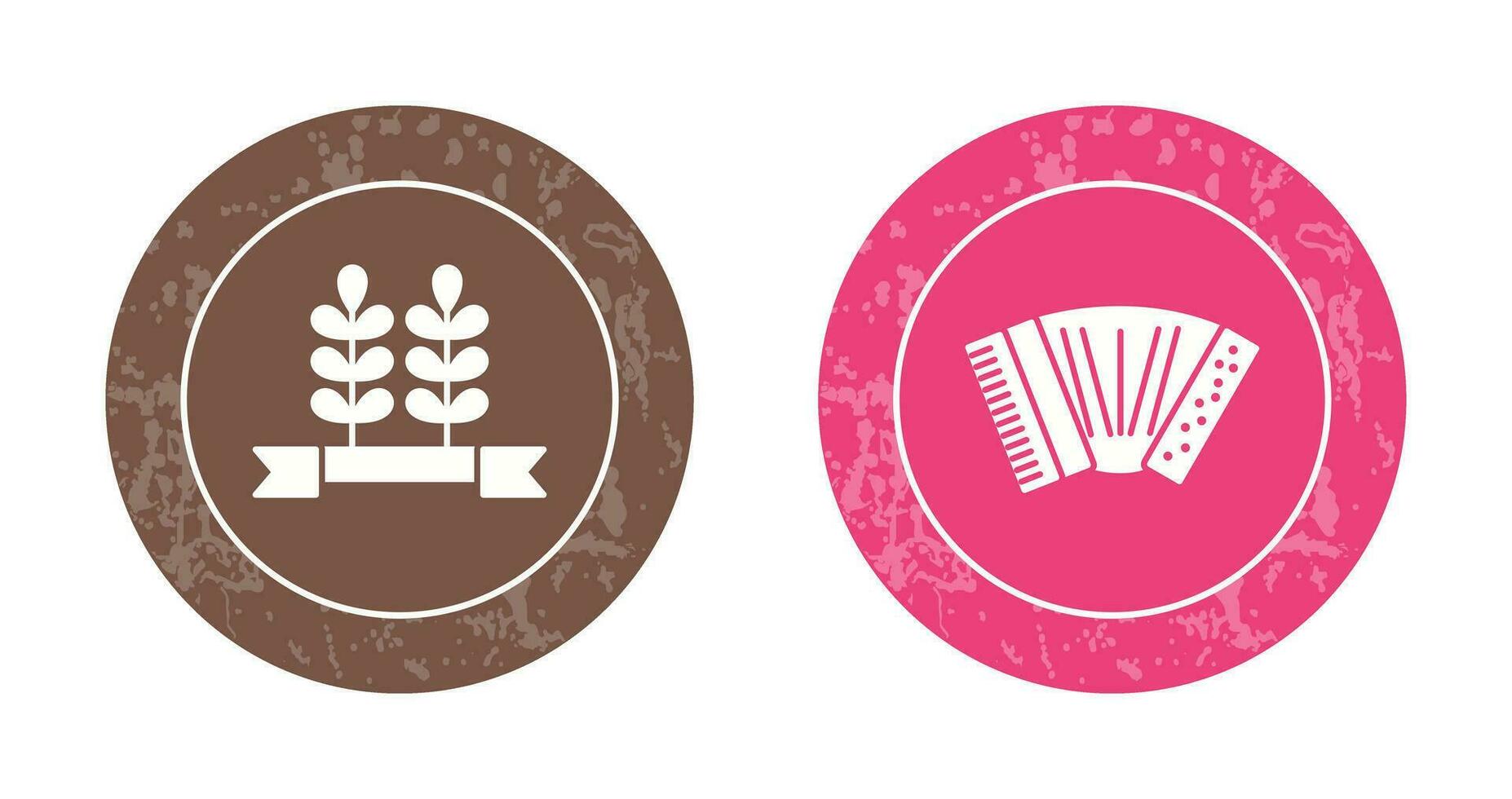 Accordion a d Wheat Icon vector