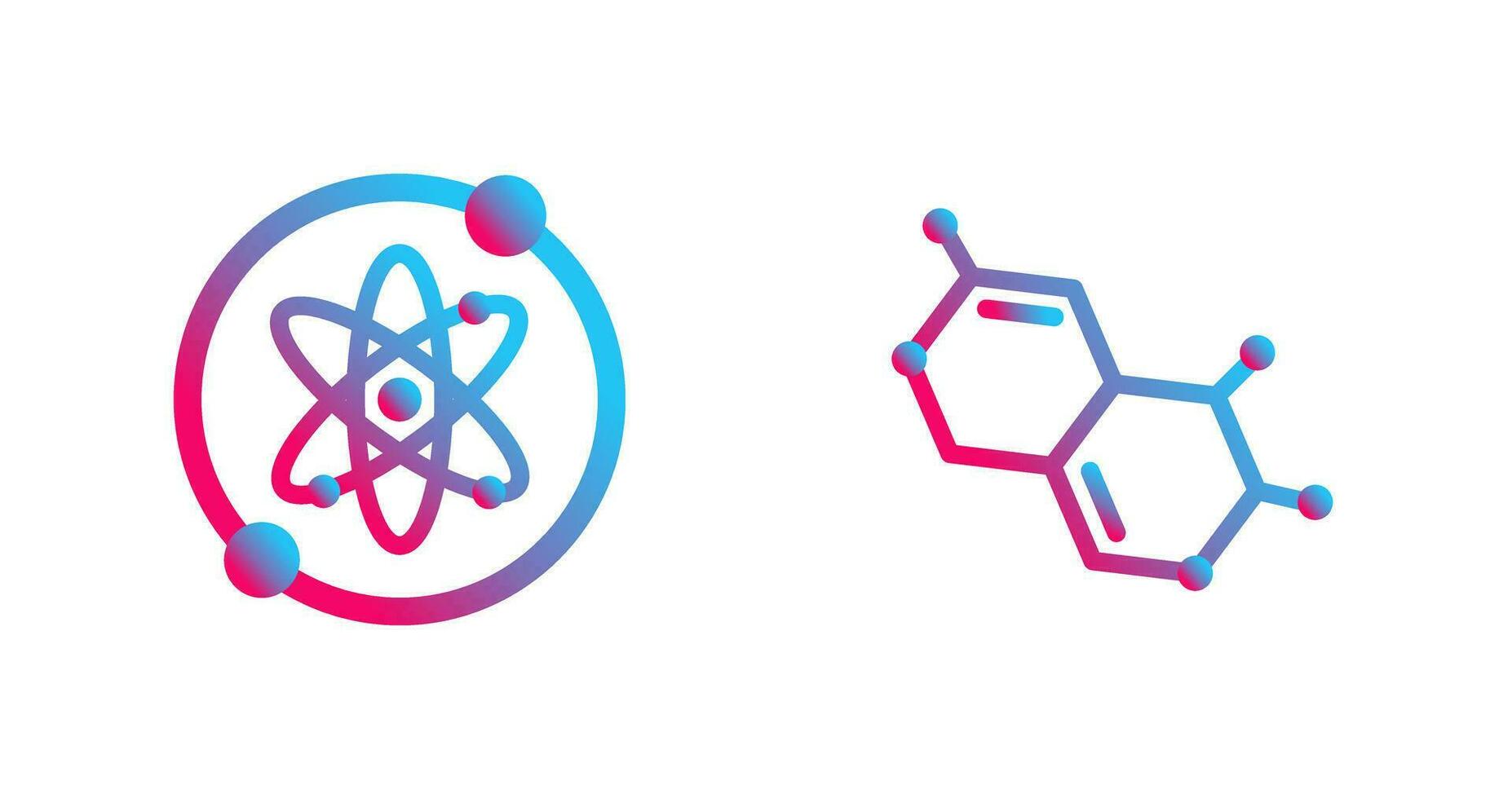 Proton and Molecule Icon vector