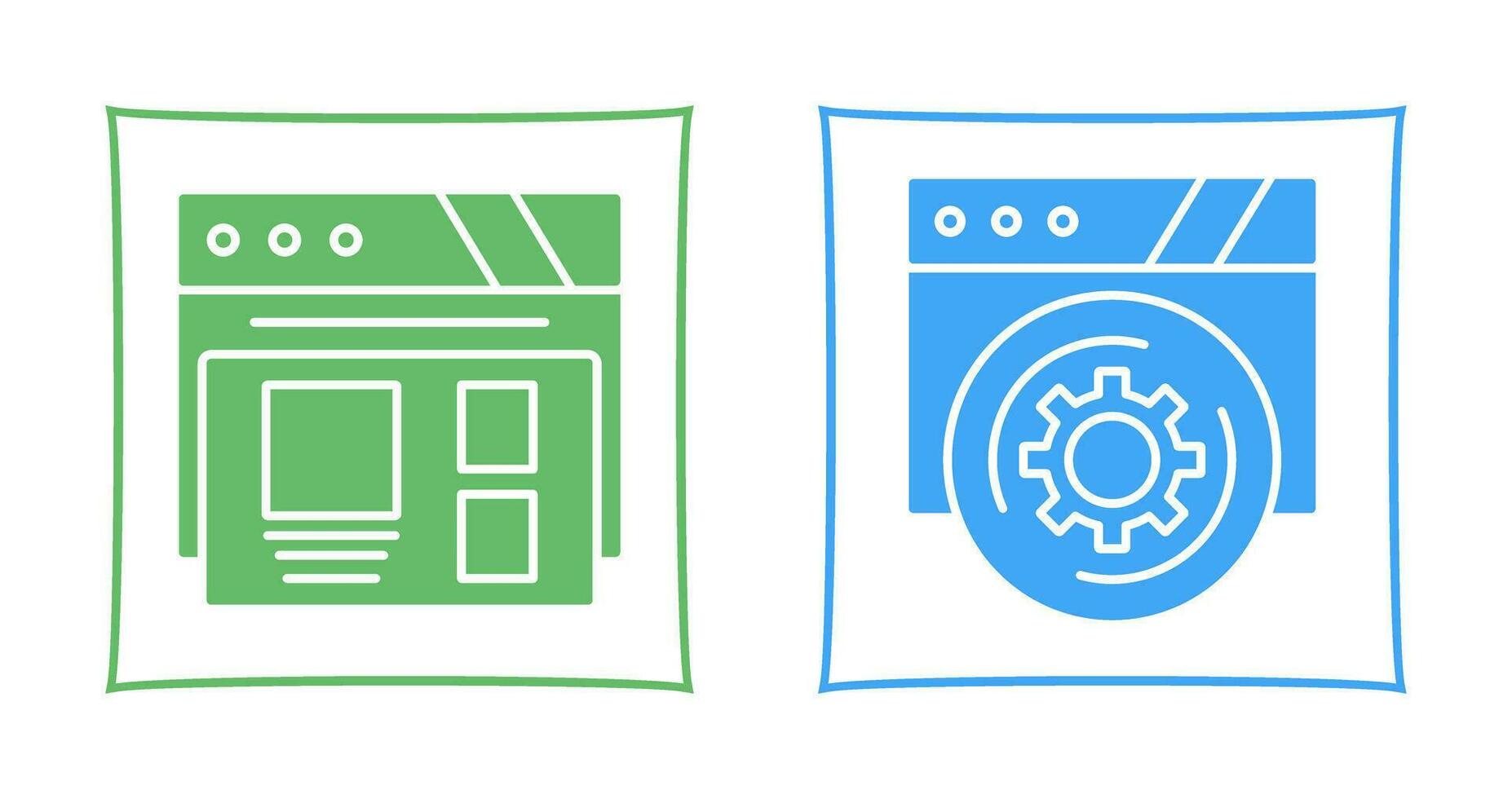 Layout and Setting Icon vector