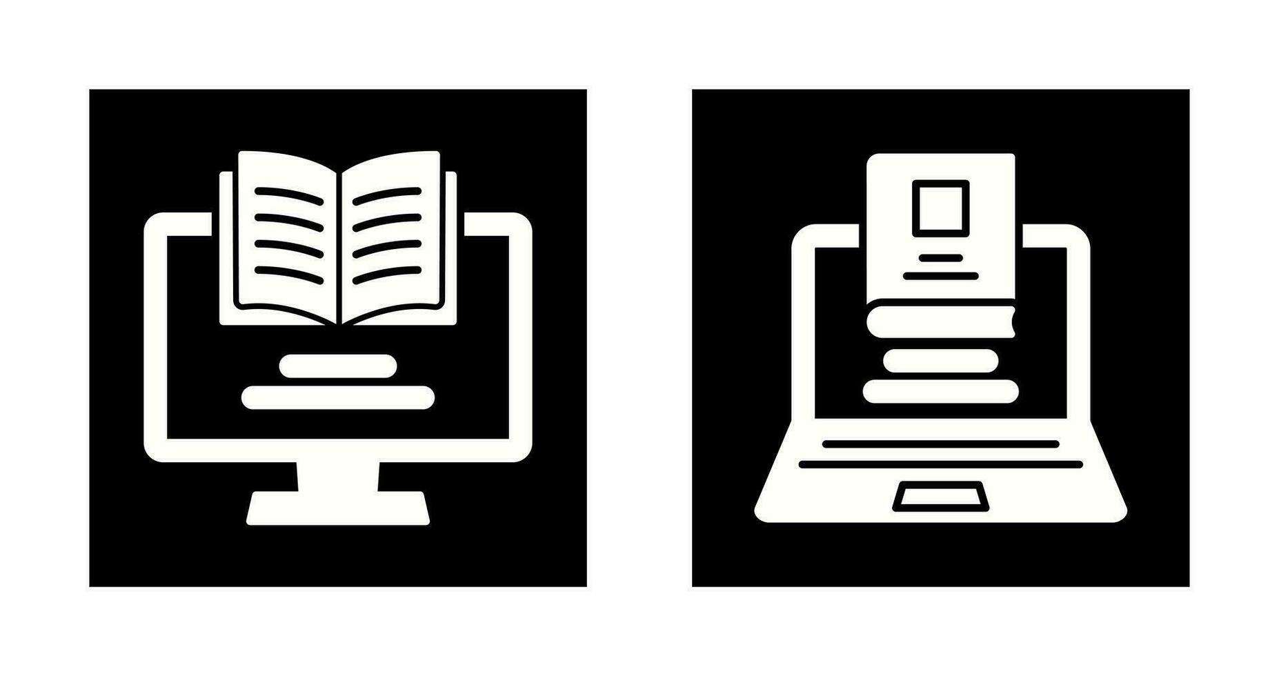 Monitor and Laptop Icon vector