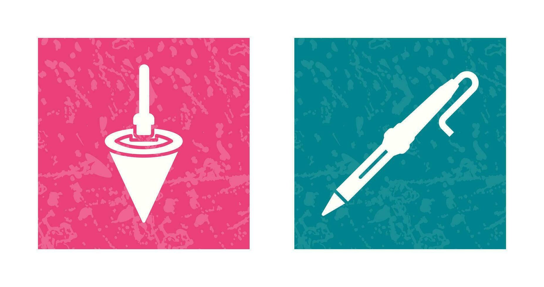 Plumb Bob and Soldering Icon vector