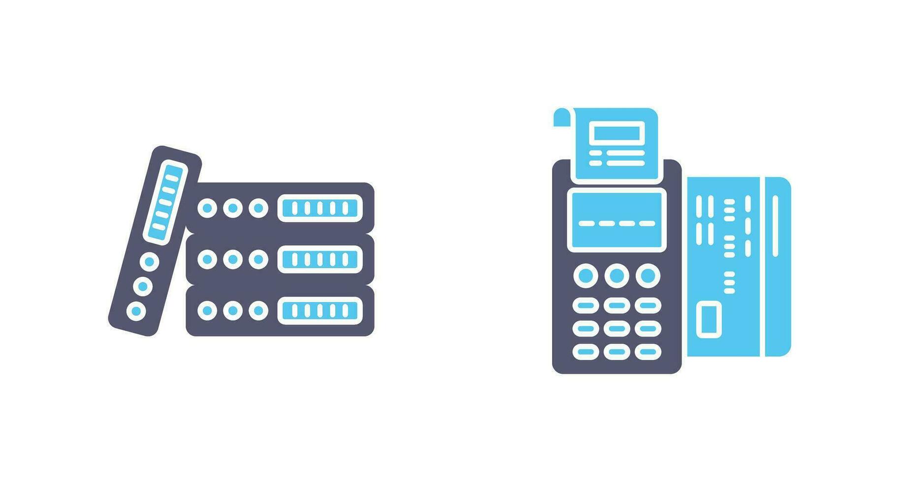 Binders and Pos terminal Icon vector