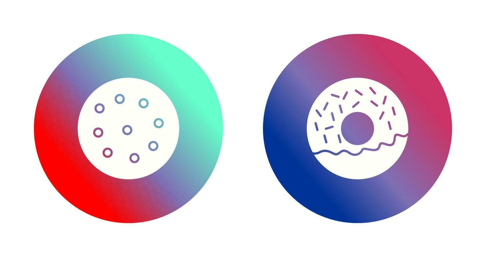 cookie and doughnut Icon vector