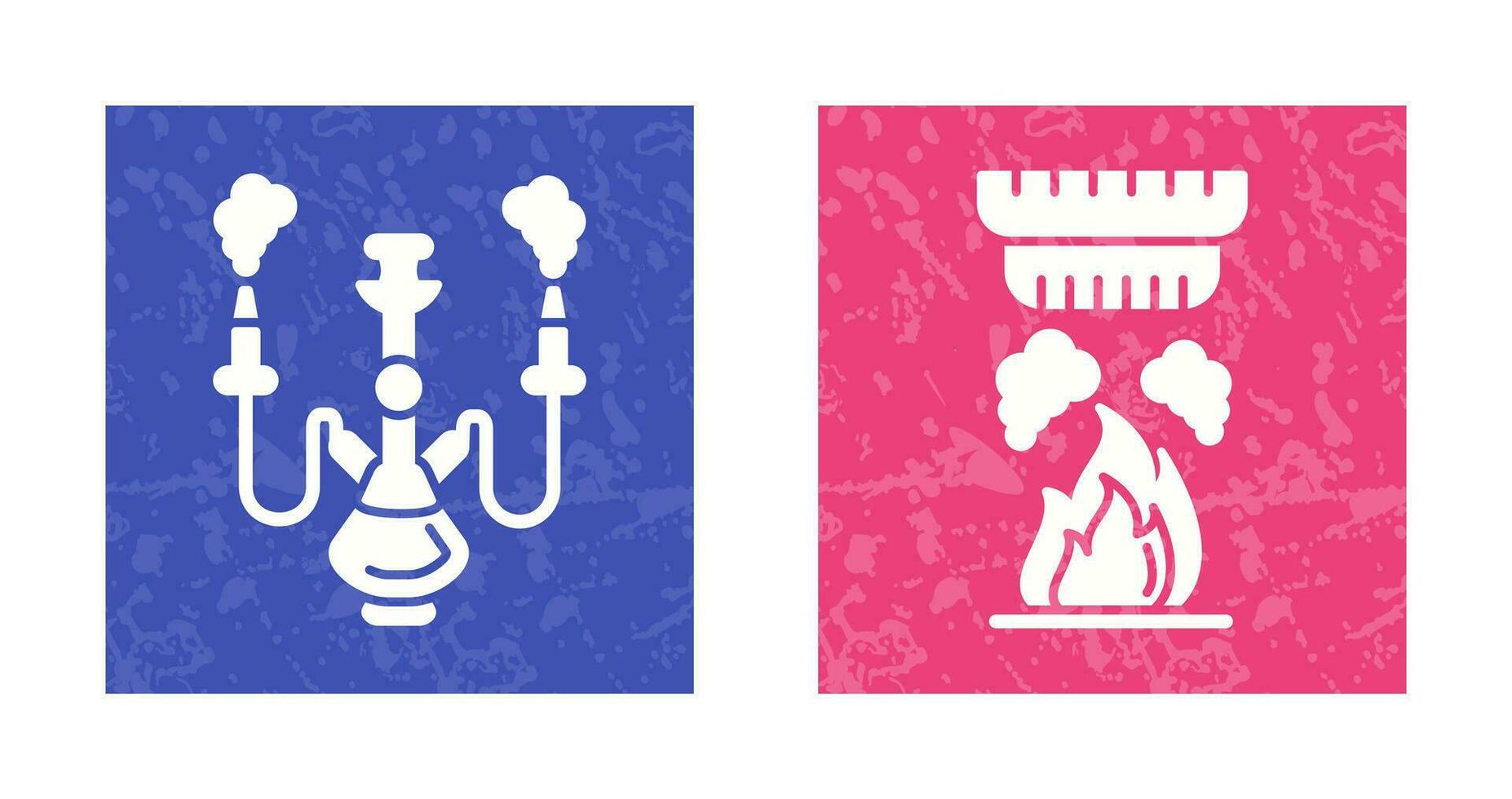 Shisha and Smoke Detector Icon vector