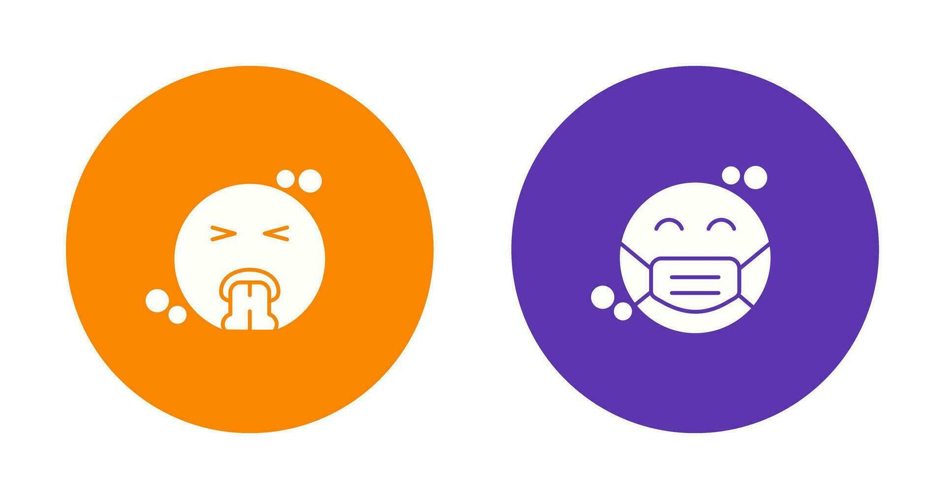 Vomit and Mask Icon vector